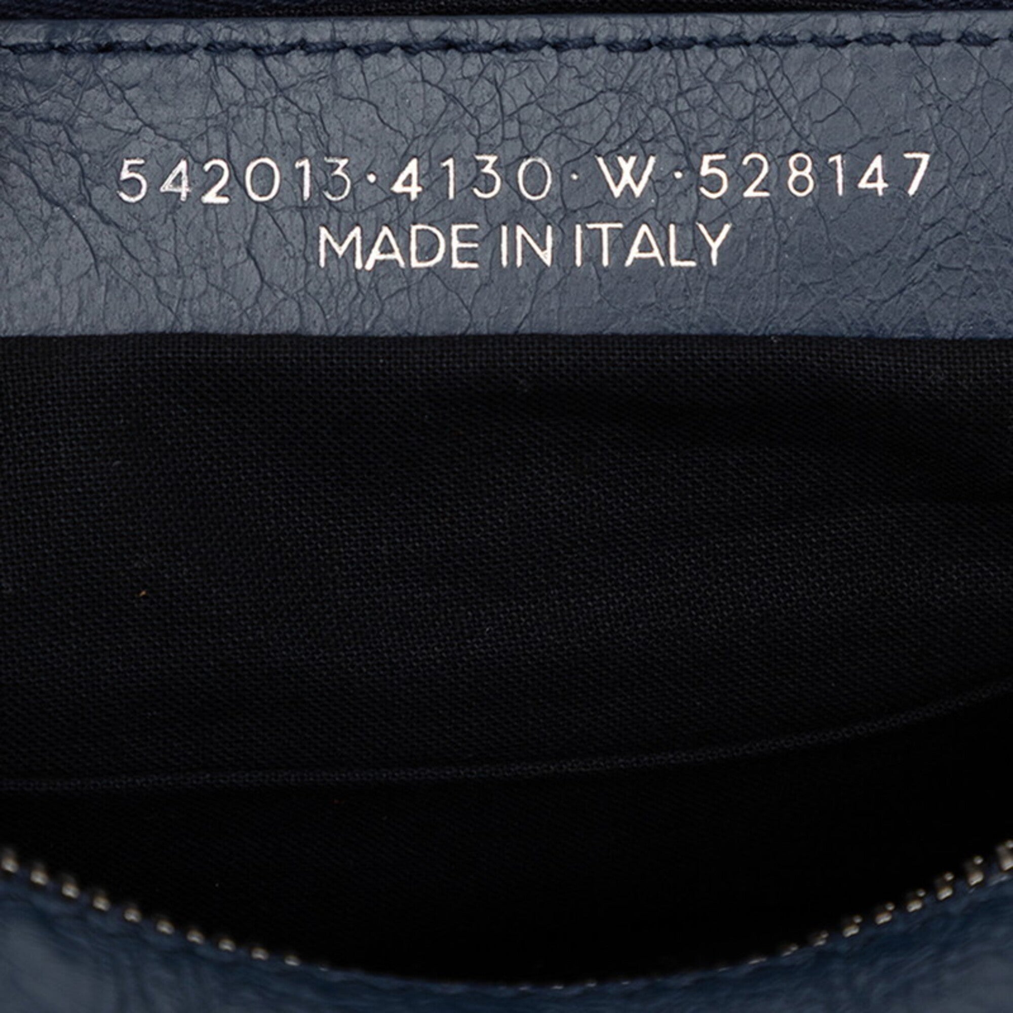 Balenciaga Blue Leather Fanny Pack Sling Bag (Pre-Owned)