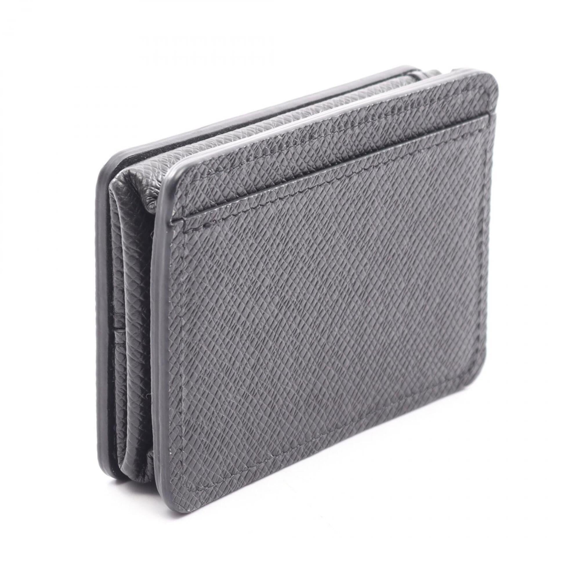 Louis Vuitton Ardoise Black Taiga Leather Coin Purse/Coin Case (Pre-Owned)