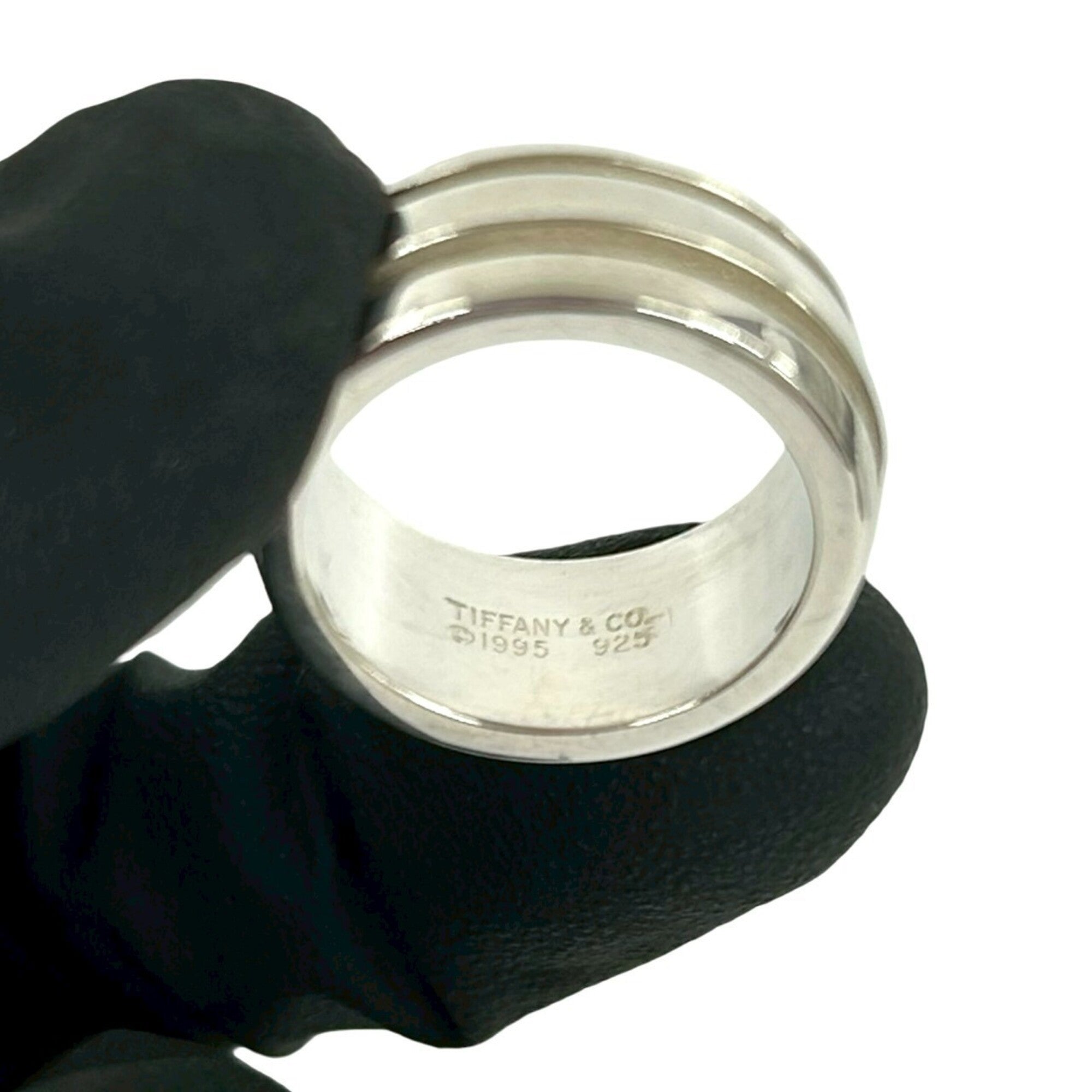 Tiffany Silver Silver 925 Band Ring (Pre-Owned)