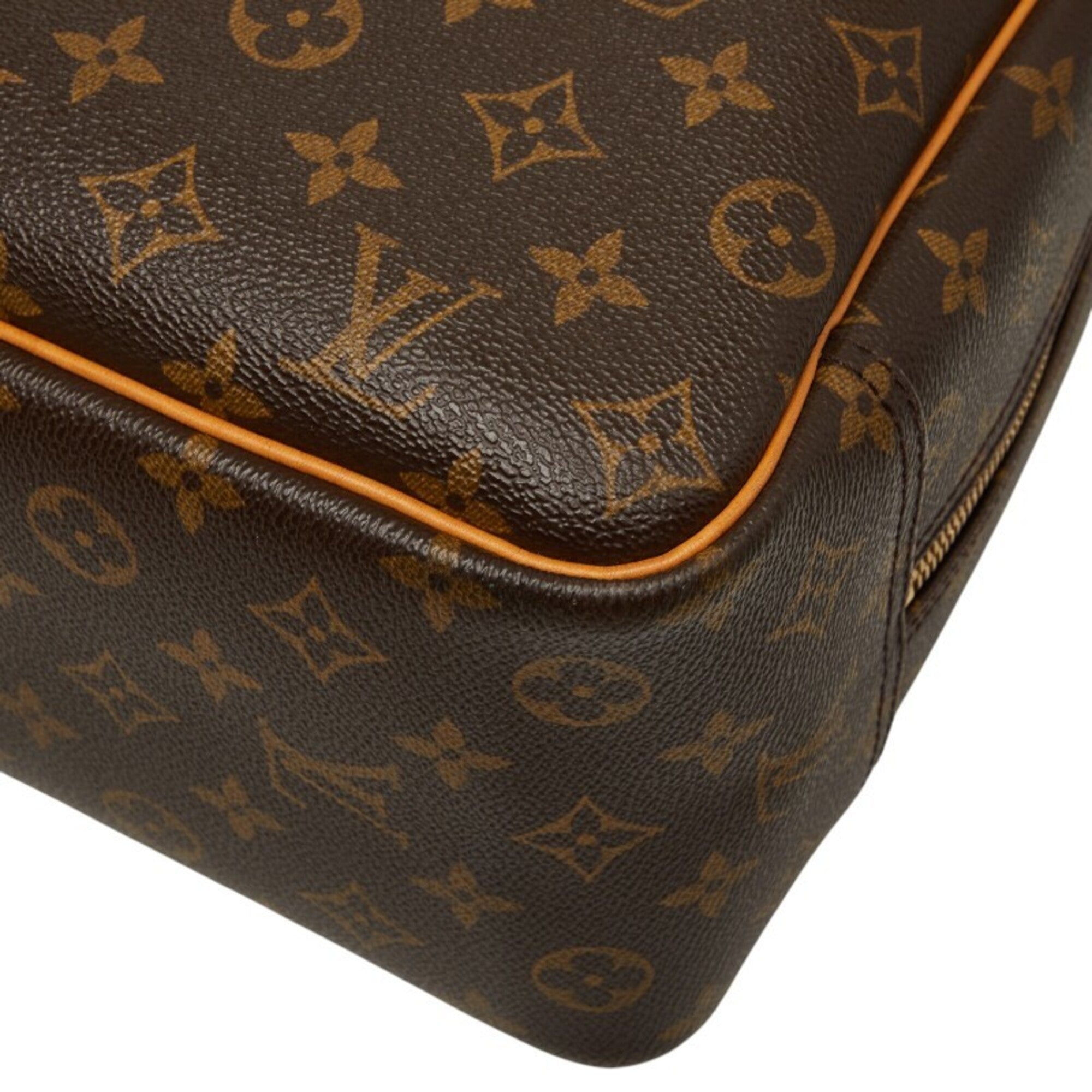 Louis Vuitton Brown Pvc Leather Handbag (Pre-Owned)