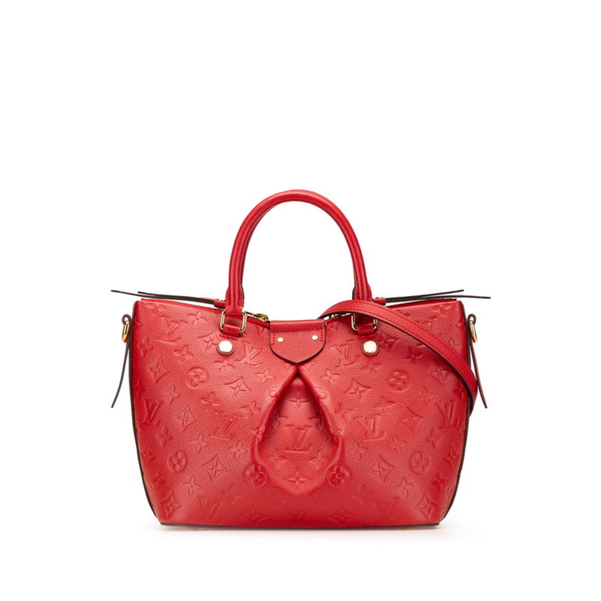Louis Vuitton Cerise Red Color Leather Handbag Shoulder Bag (Pre-Owned)