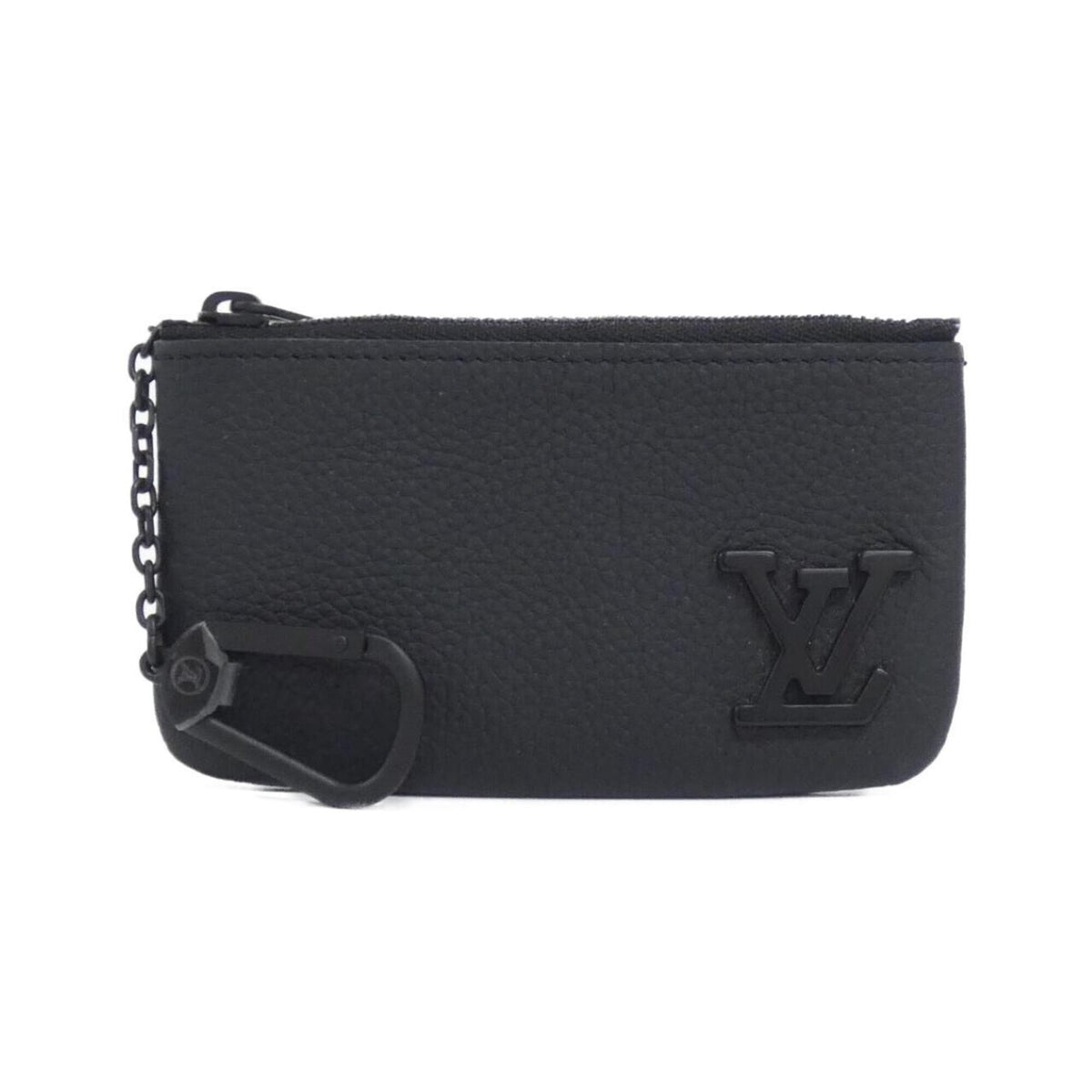 Louis Vuitton Black Leather Coin Purse/Coin Case (Pre-Owned)