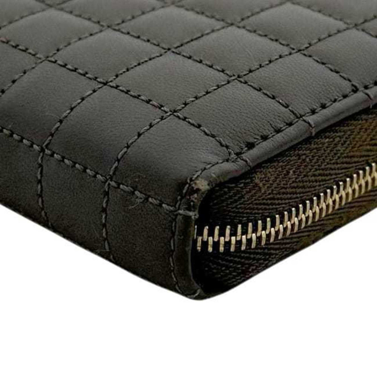 Celine Green Khaki Leather Coin Purse/Coin Case (Pre-Owned)
