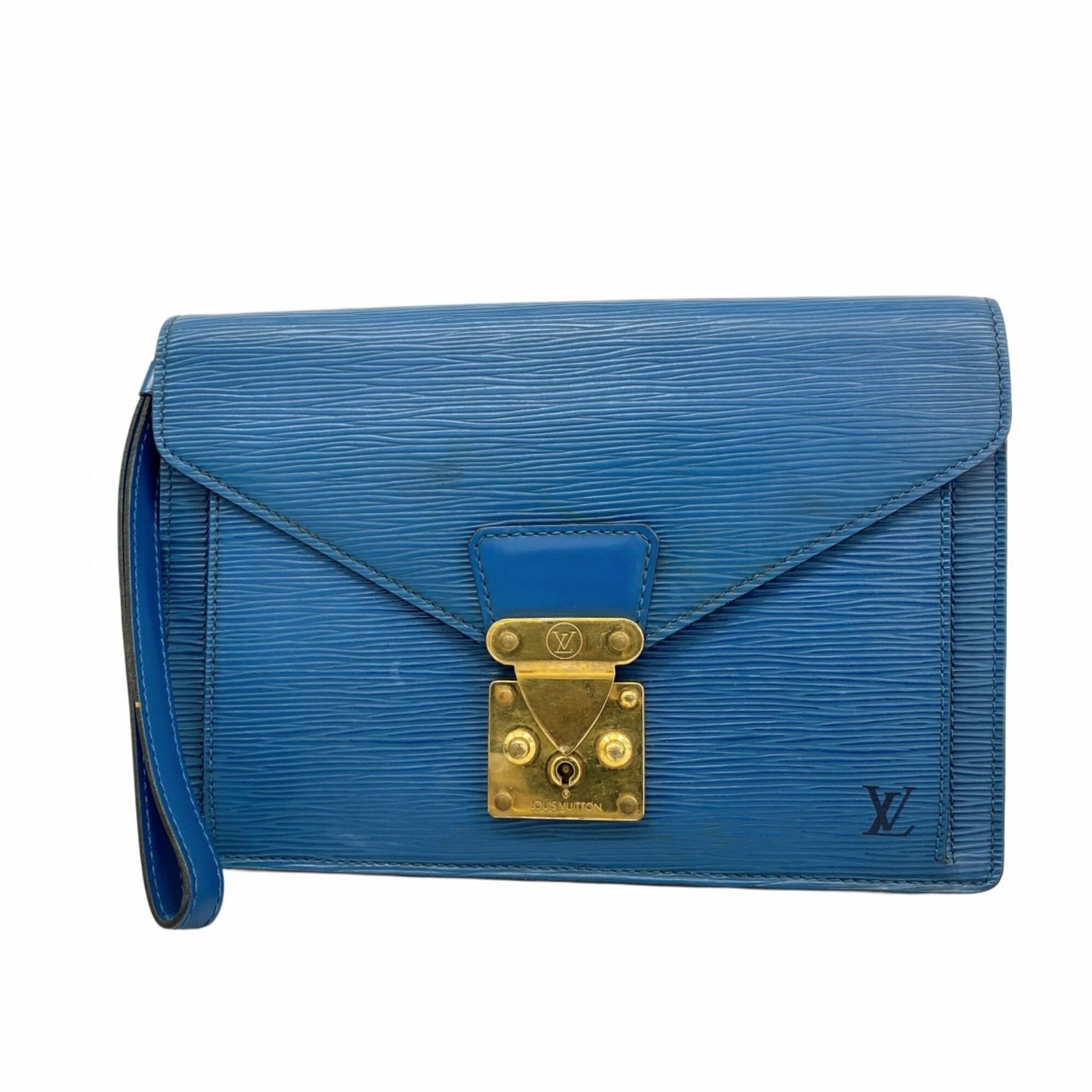 Louis Vuitton Toledo Blue Clutch Bag (Pre-Owned)