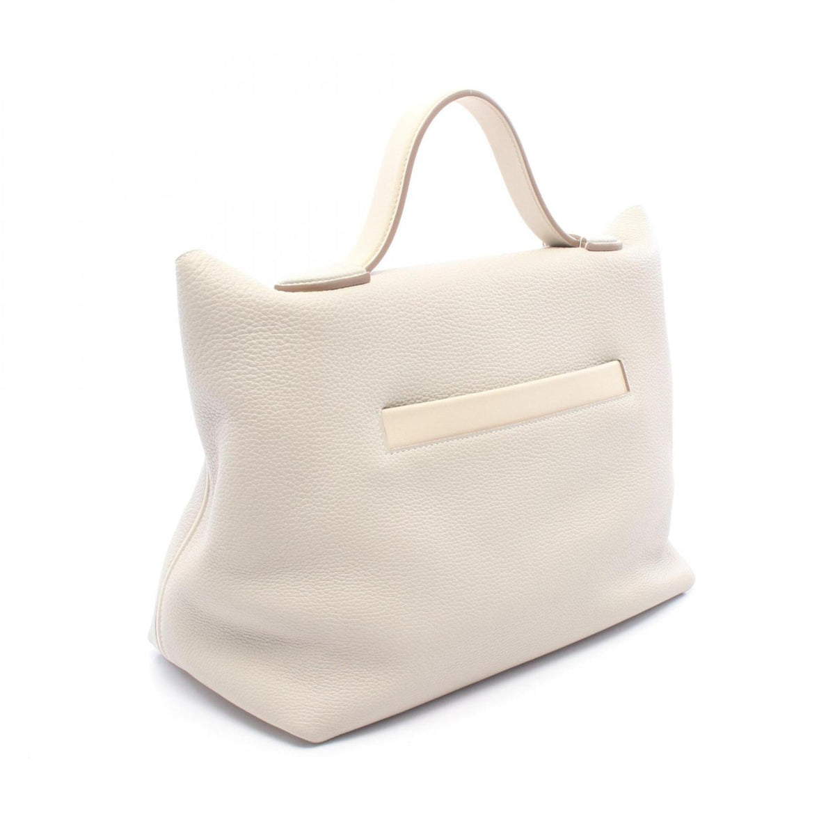 Hermes Beige Gray Togo Leather Handbag (Pre-Owned)