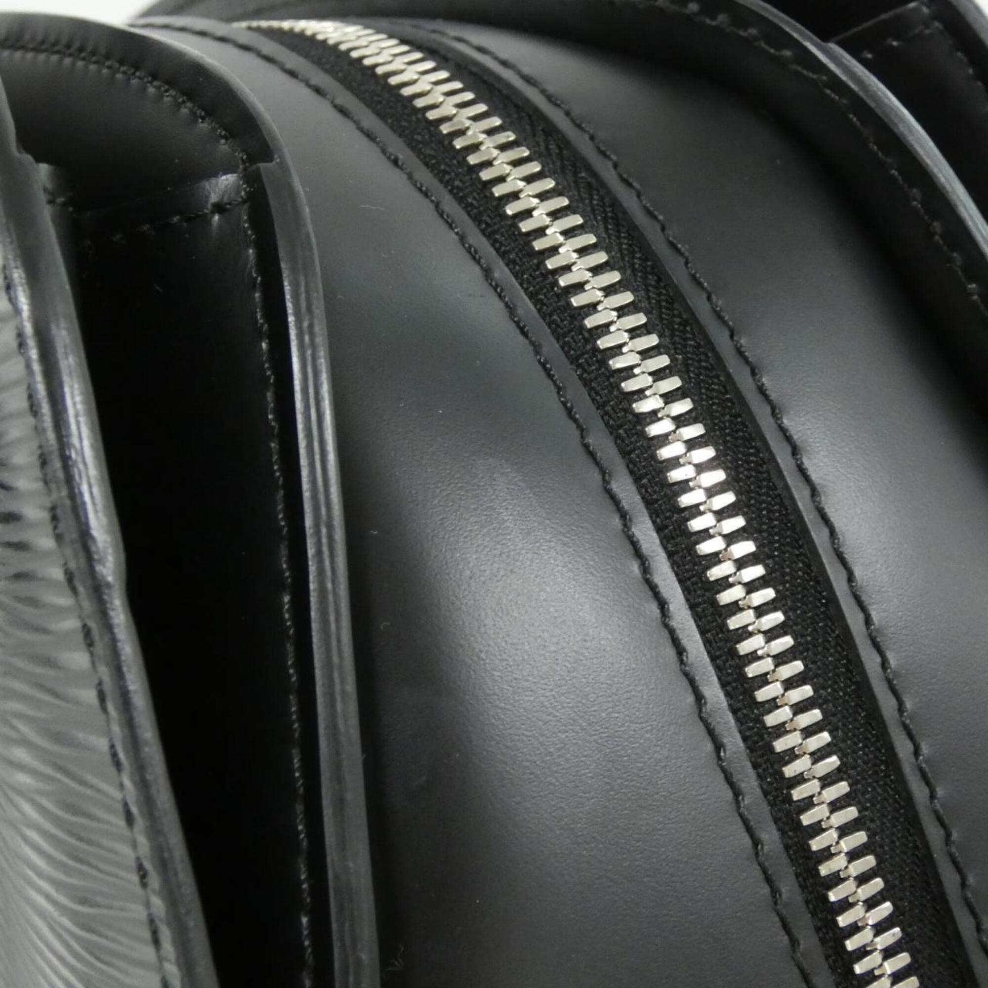 Louis Vuitton Black Leather Handbag (Pre-Owned)