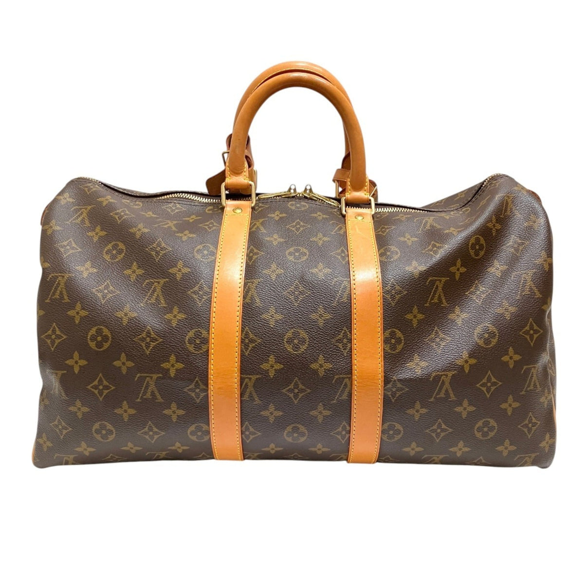 Louis Vuitton Brown Monogram Monogram Leather Boston Bag (Pre-Owned)