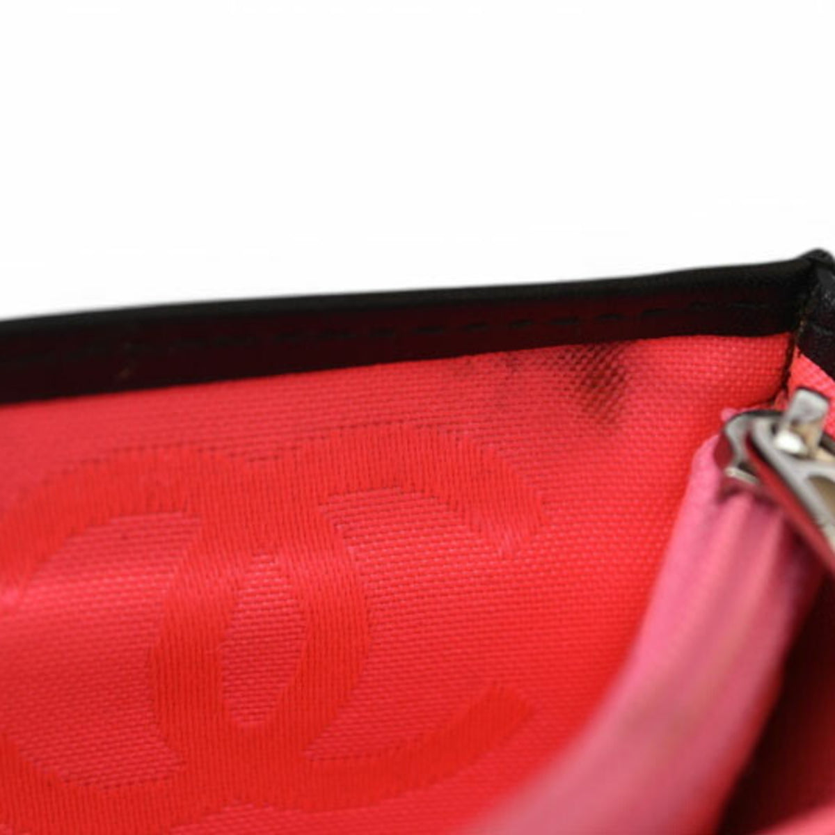 Chanel Black Pink Leather Wallet (Bi-Fold) (Pre-Owned)