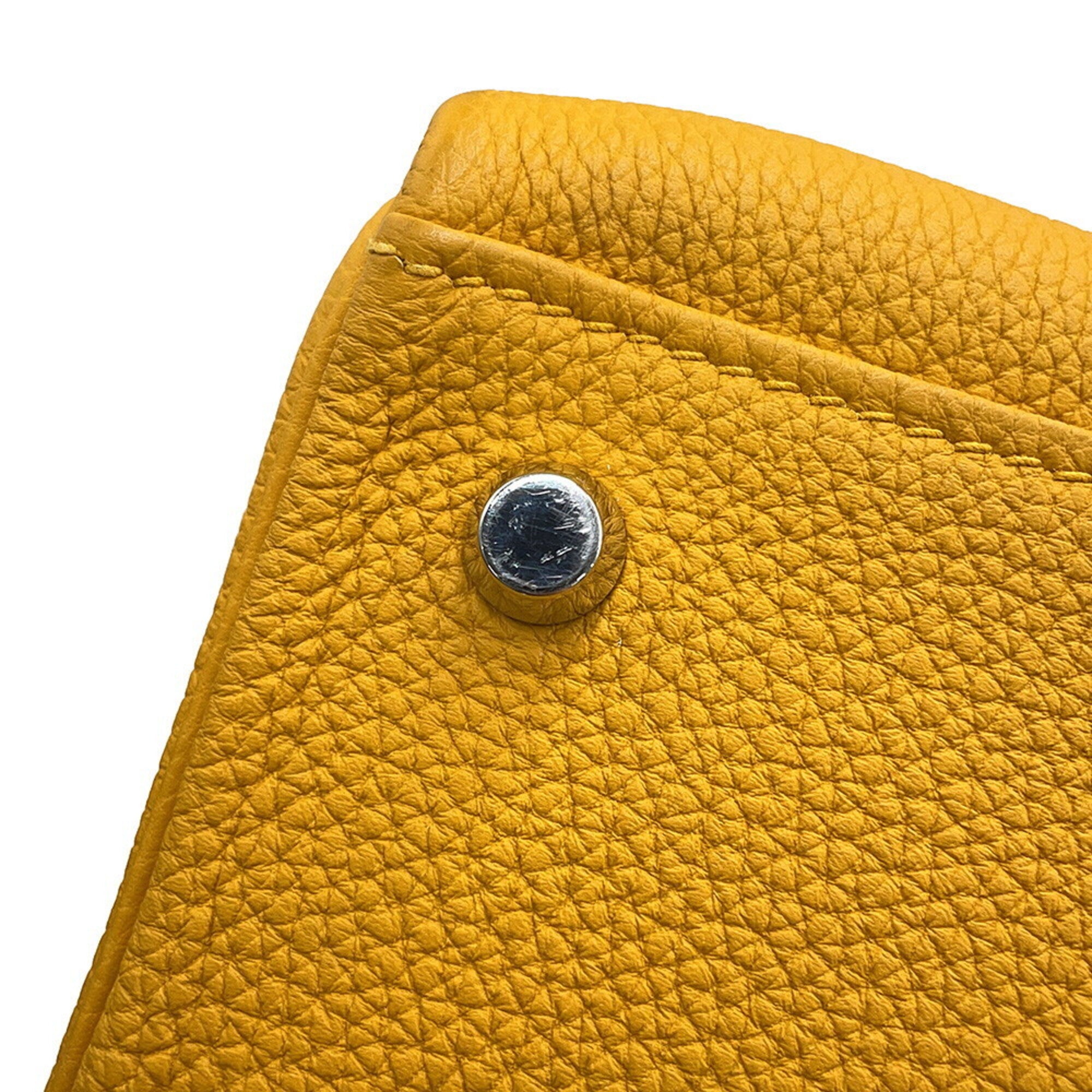 Hermes Yellow Togo Leather Handbag (Pre-Owned)
