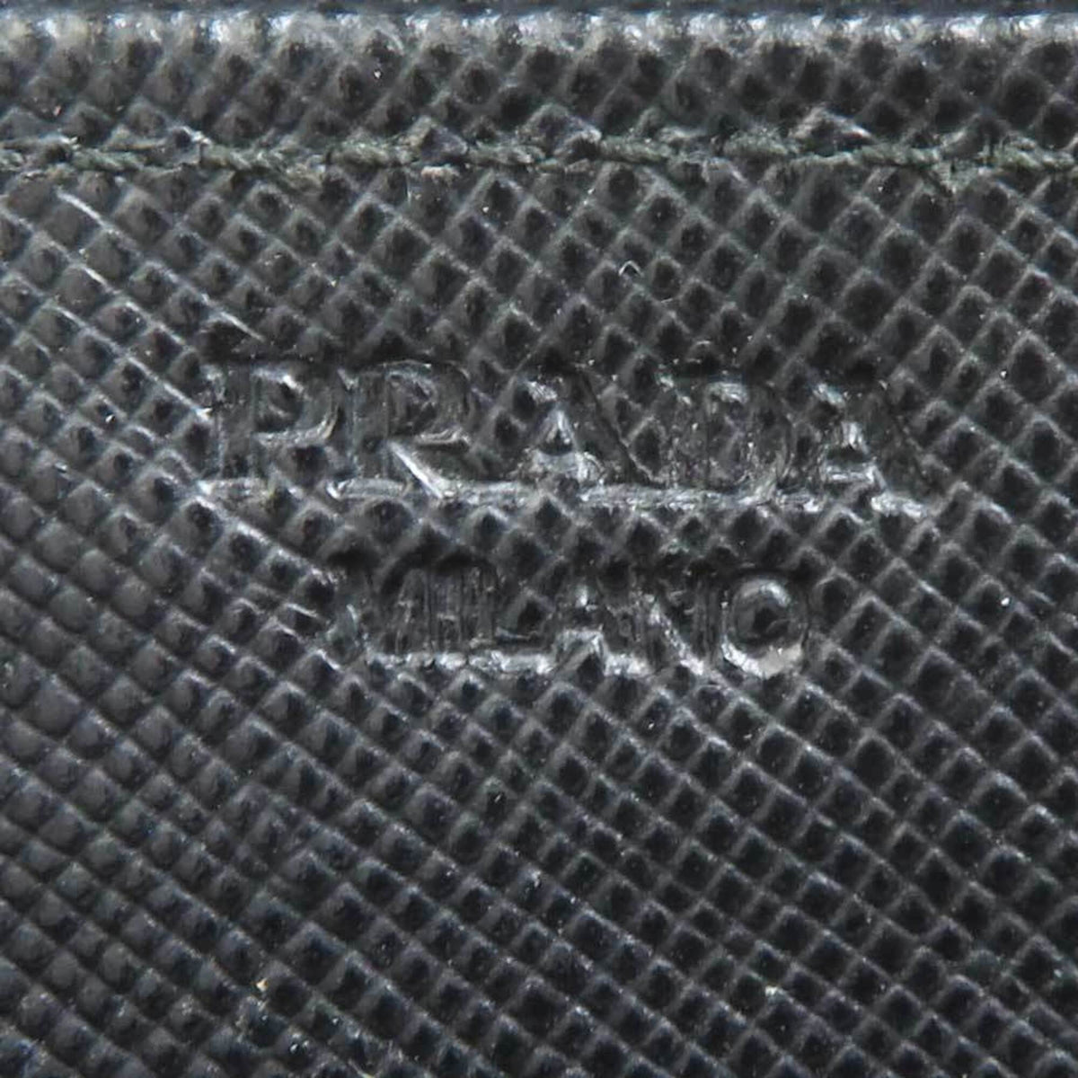 Prada Black Multi-Color Leather Long Wallet (Bi-Fold) (Pre-Owned)