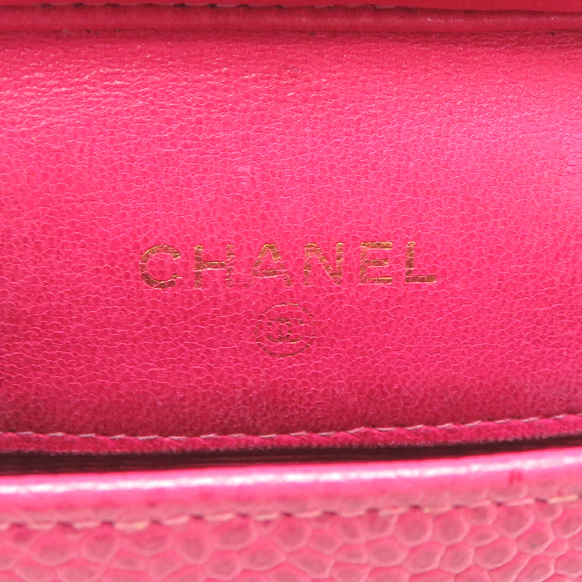 Chanel Pink Grained Calfskin Shoulder Bag (Pre-Owned)