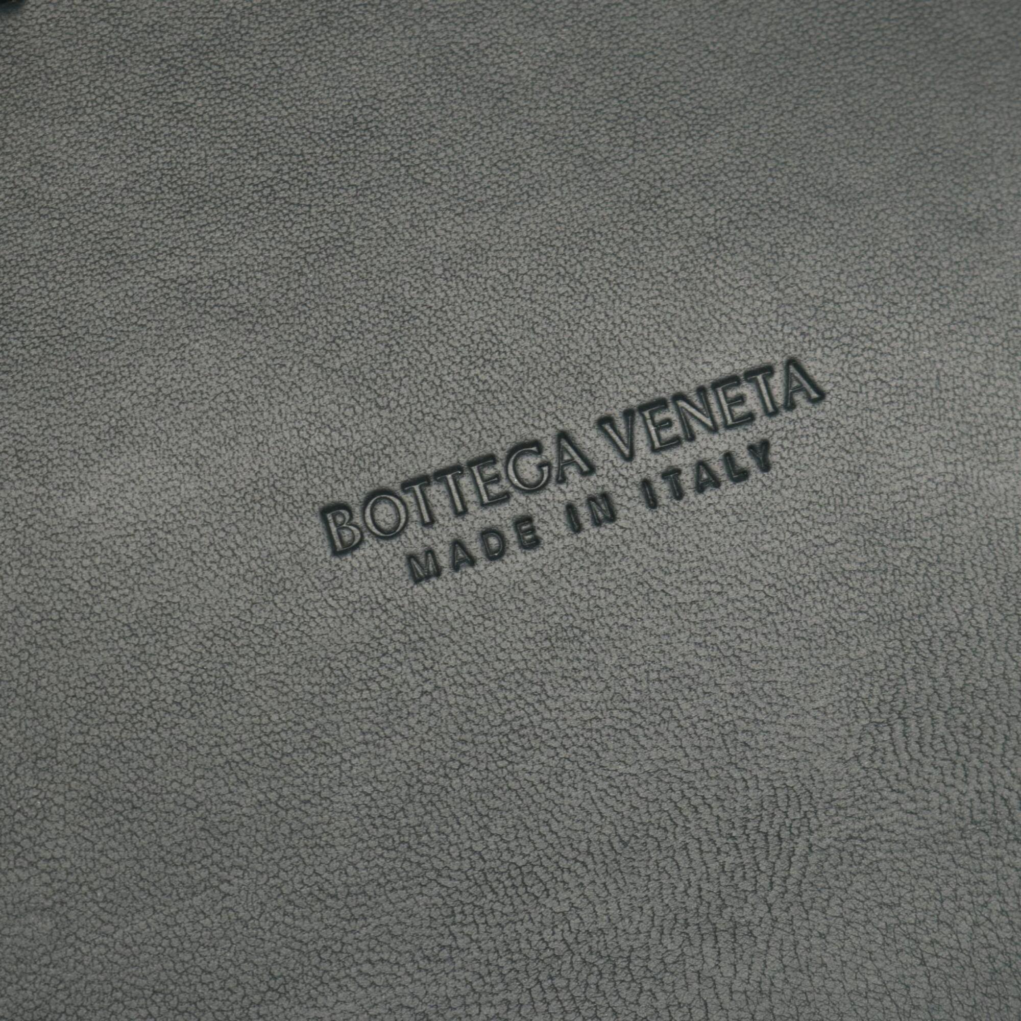 Bottega Veneta Blue Green Intrecciato Handbag Tote Bag (Pre-Owned)