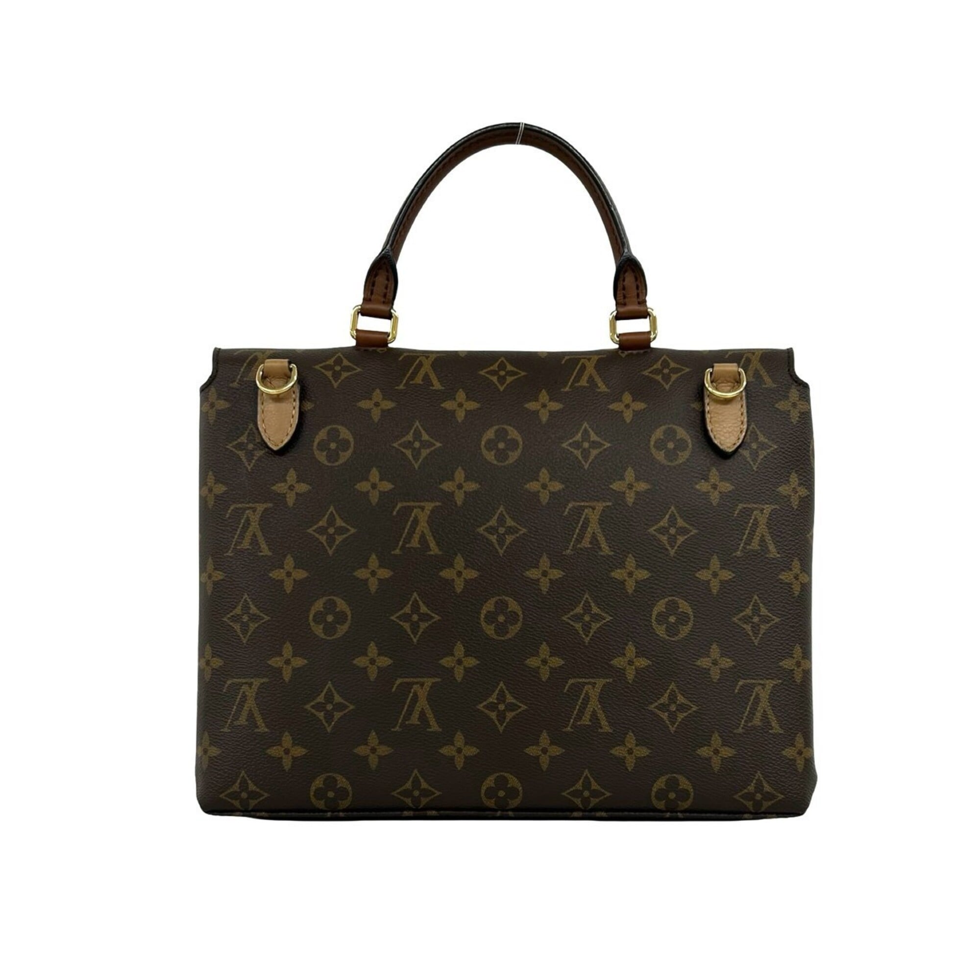Louis Vuitton Brown Leather Pvc Handbag Shoulder Bag (Pre-Owned)