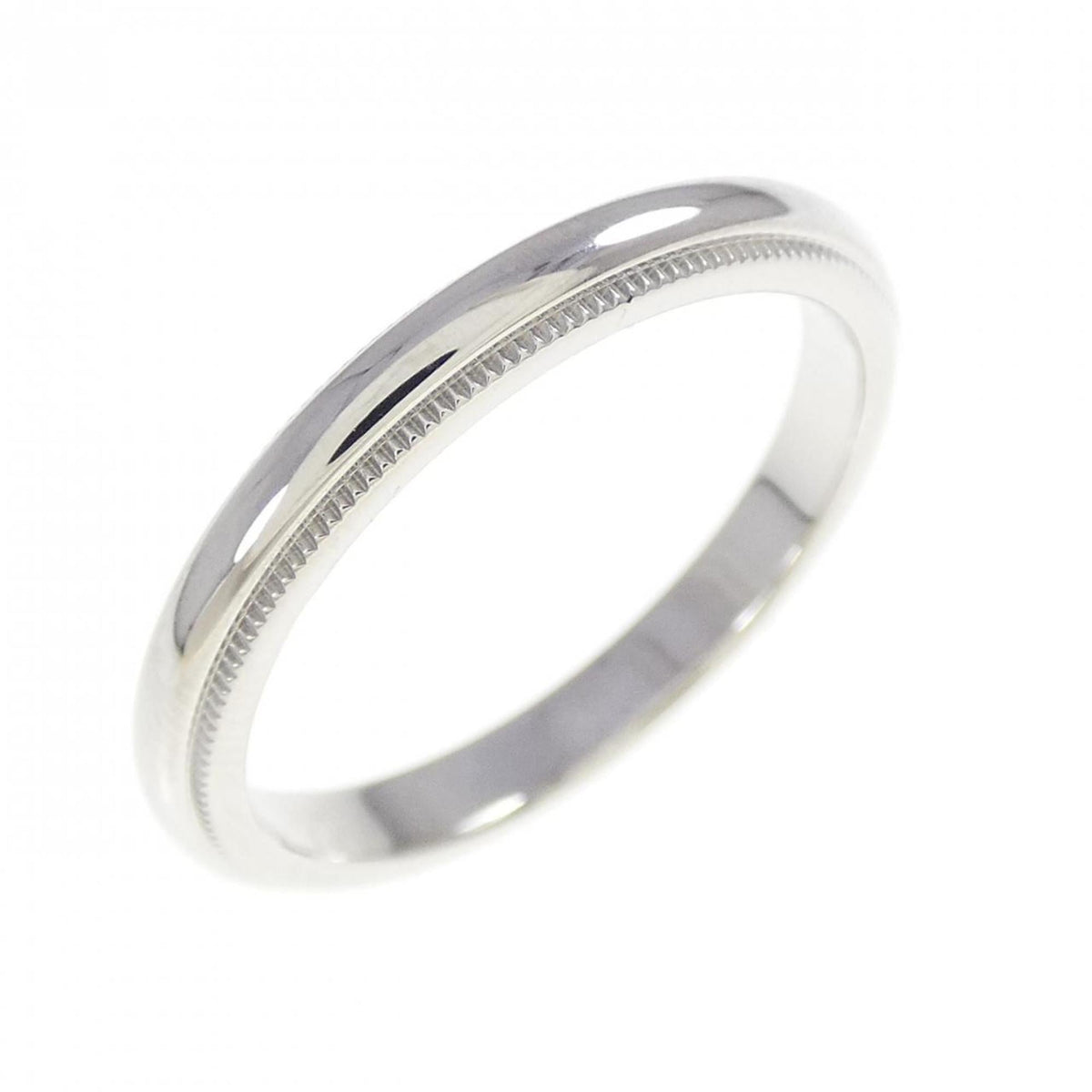 Tiffany Platinum Platinum 950 Band Ring (Pre-Owned)