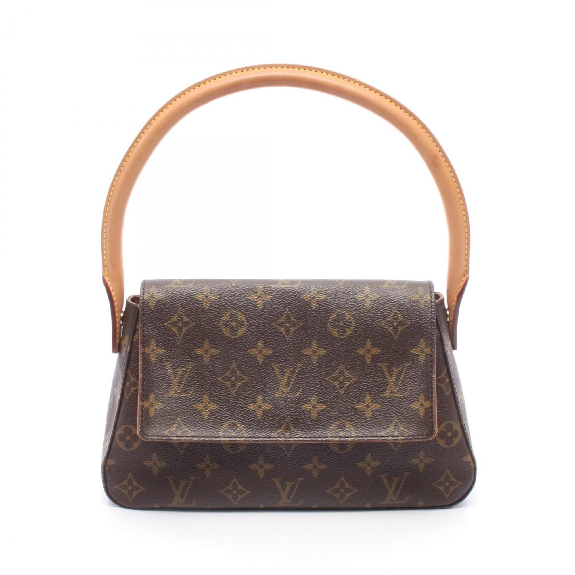 Louis Vuitton Brown Coated Canvas Pvc Monogram Leather Handbag (Pre-Owned)