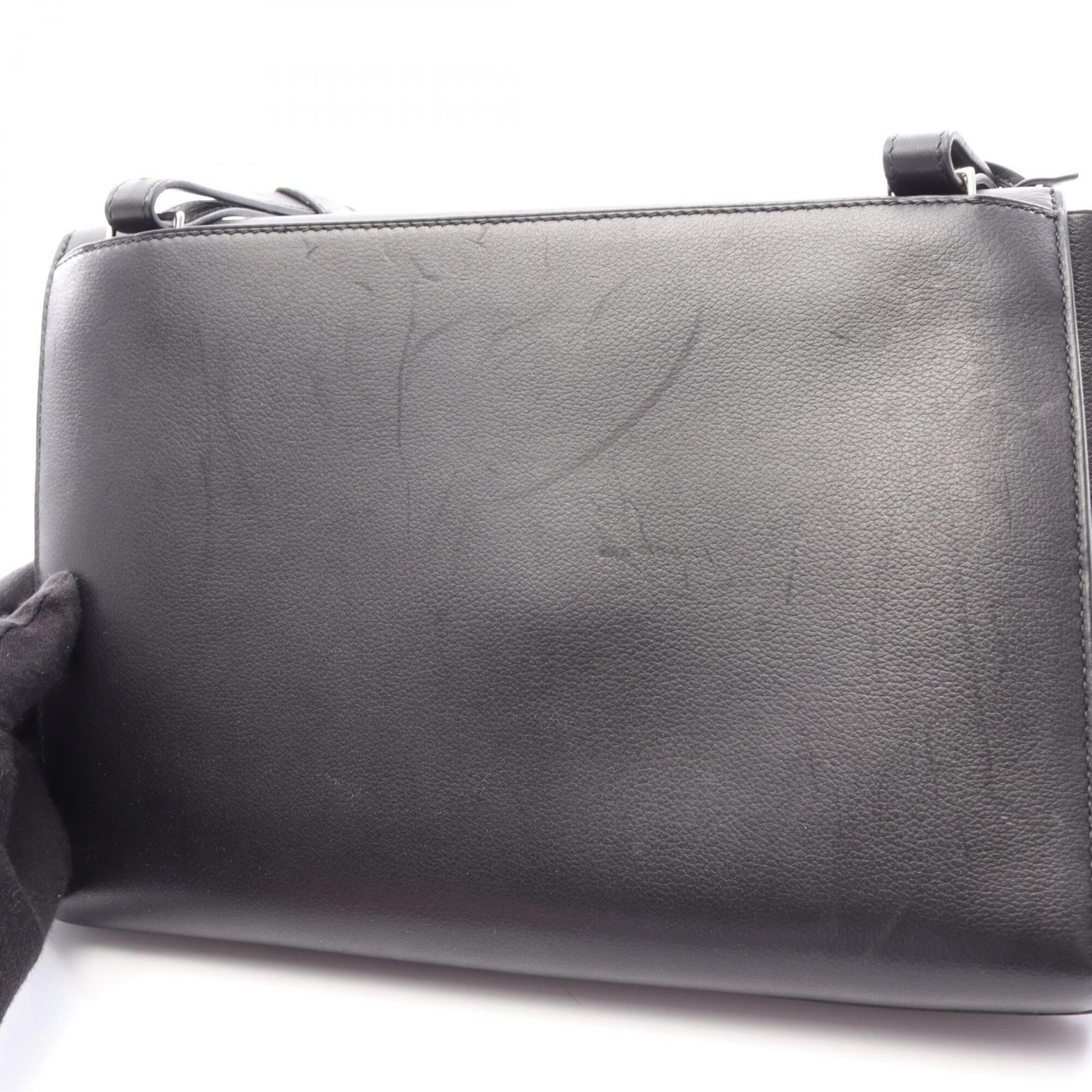 Hermes Black Leather Shoulder Bag (Pre-Owned)