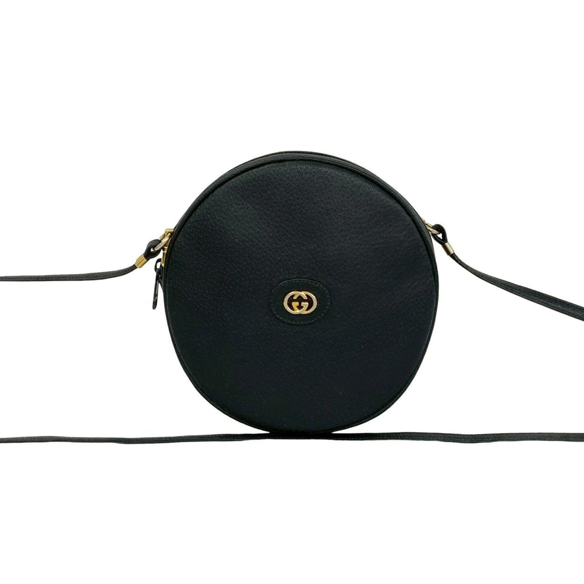 Gucci Black Leather Pochette Shoulder Bag (Pre-Owned)
