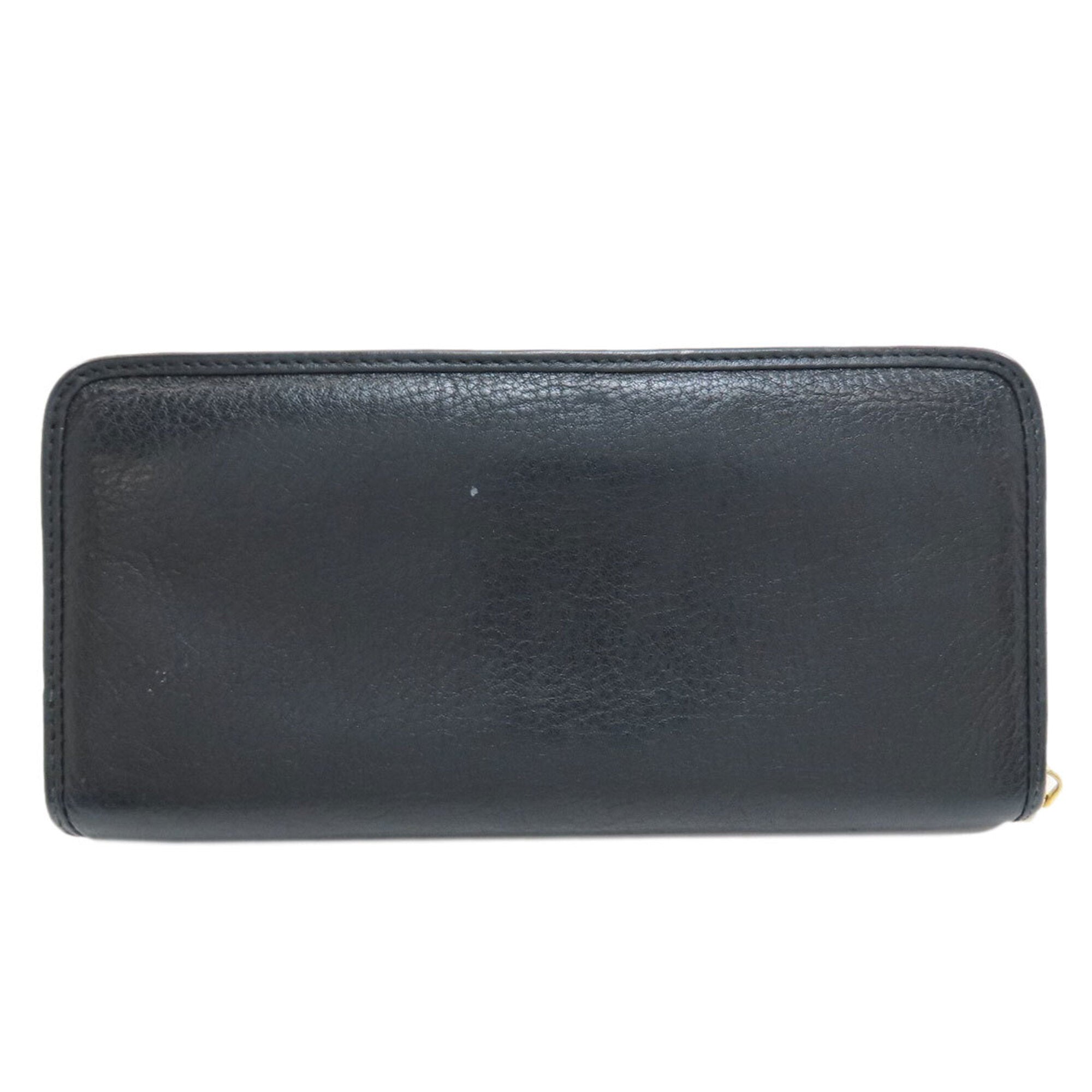 Loewe Black Leather Long Wallet (Bi-Fold) (Pre-Owned)