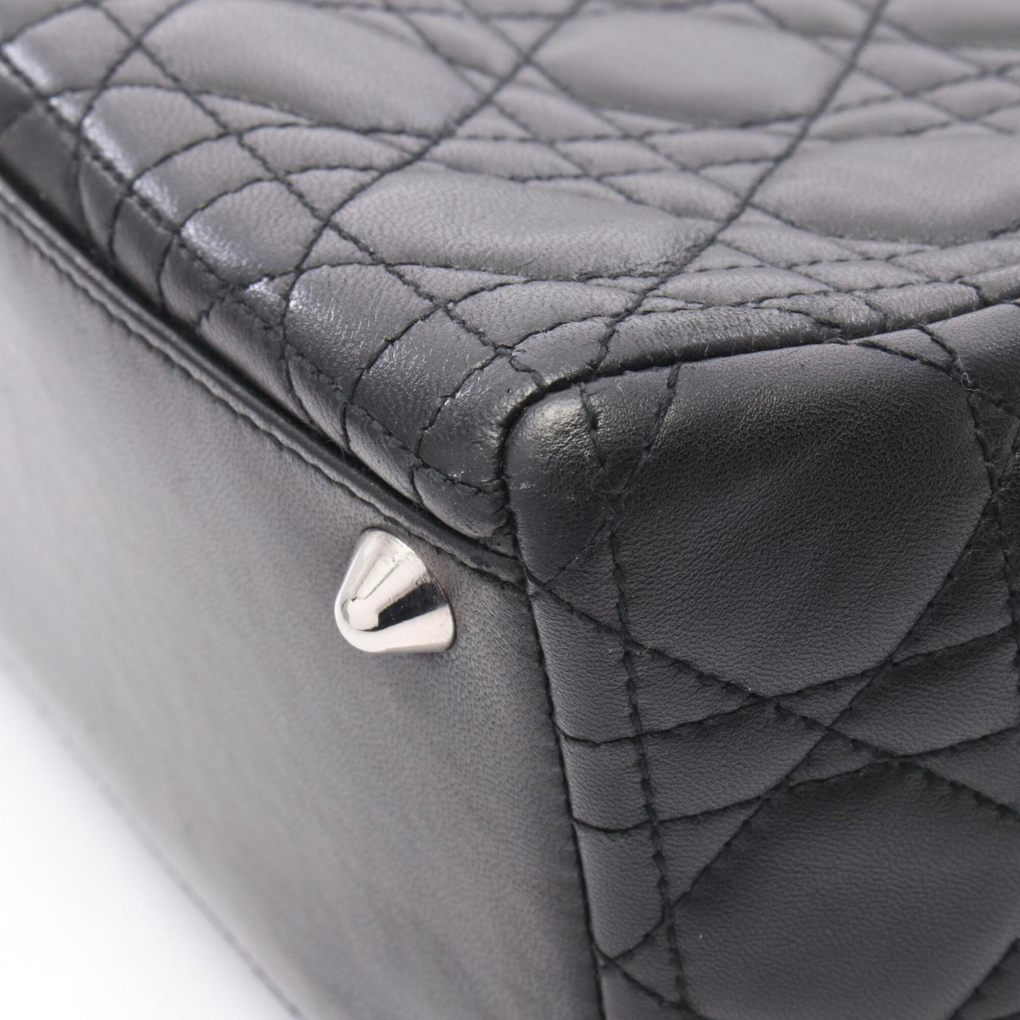 Christian Dior Black Leather Handbag (Pre-Owned)