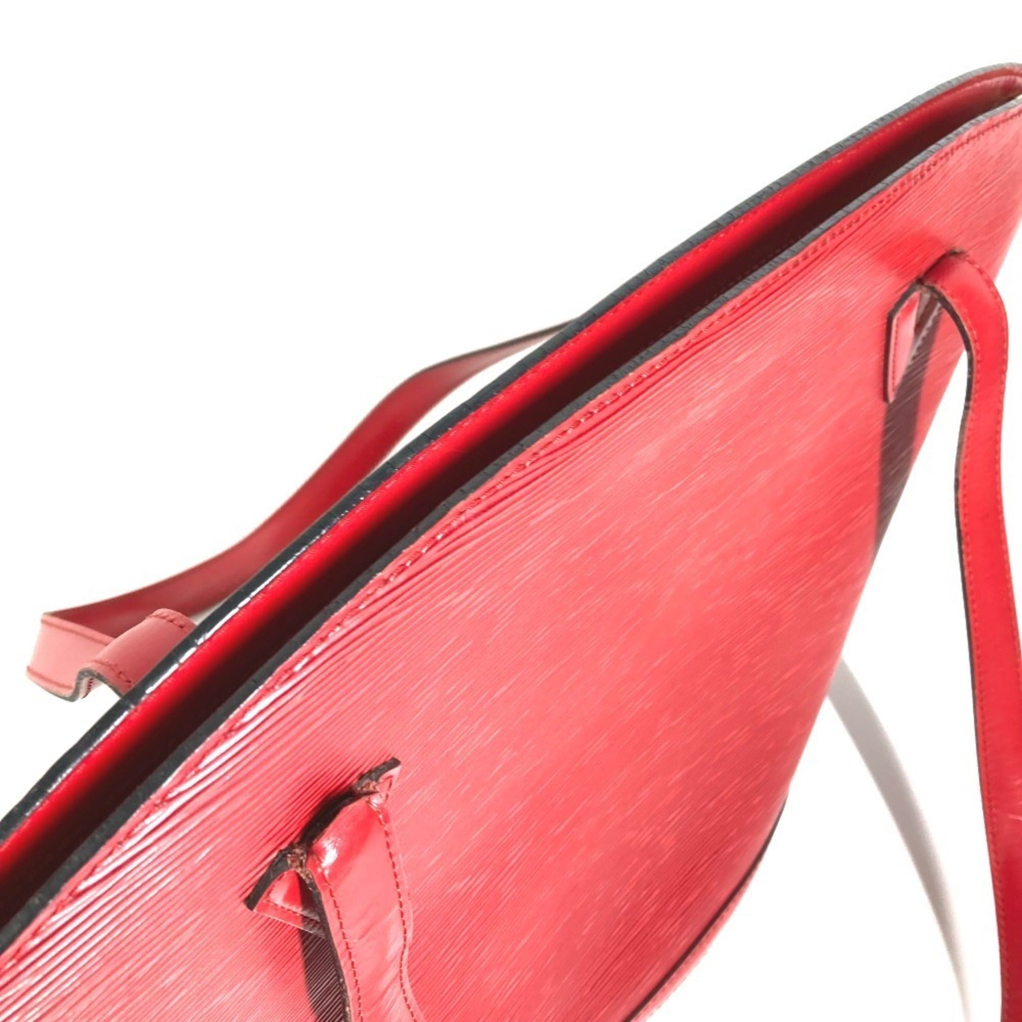 Louis Vuitton Castilian Red Red Color Epi Leather Shoulder Bag (Pre-Owned)