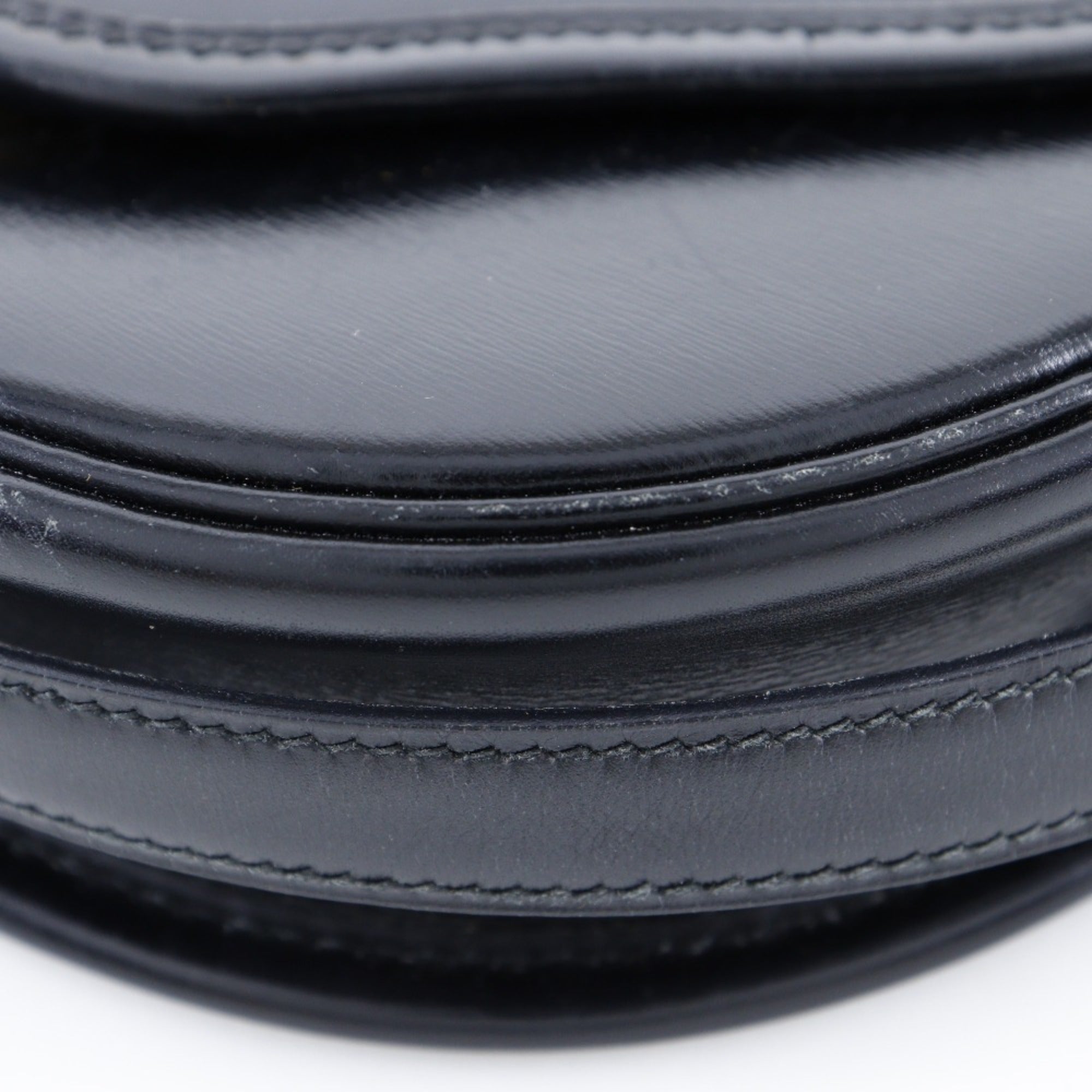 Hermes Black Leather Shoulder Bag (Pre-Owned)