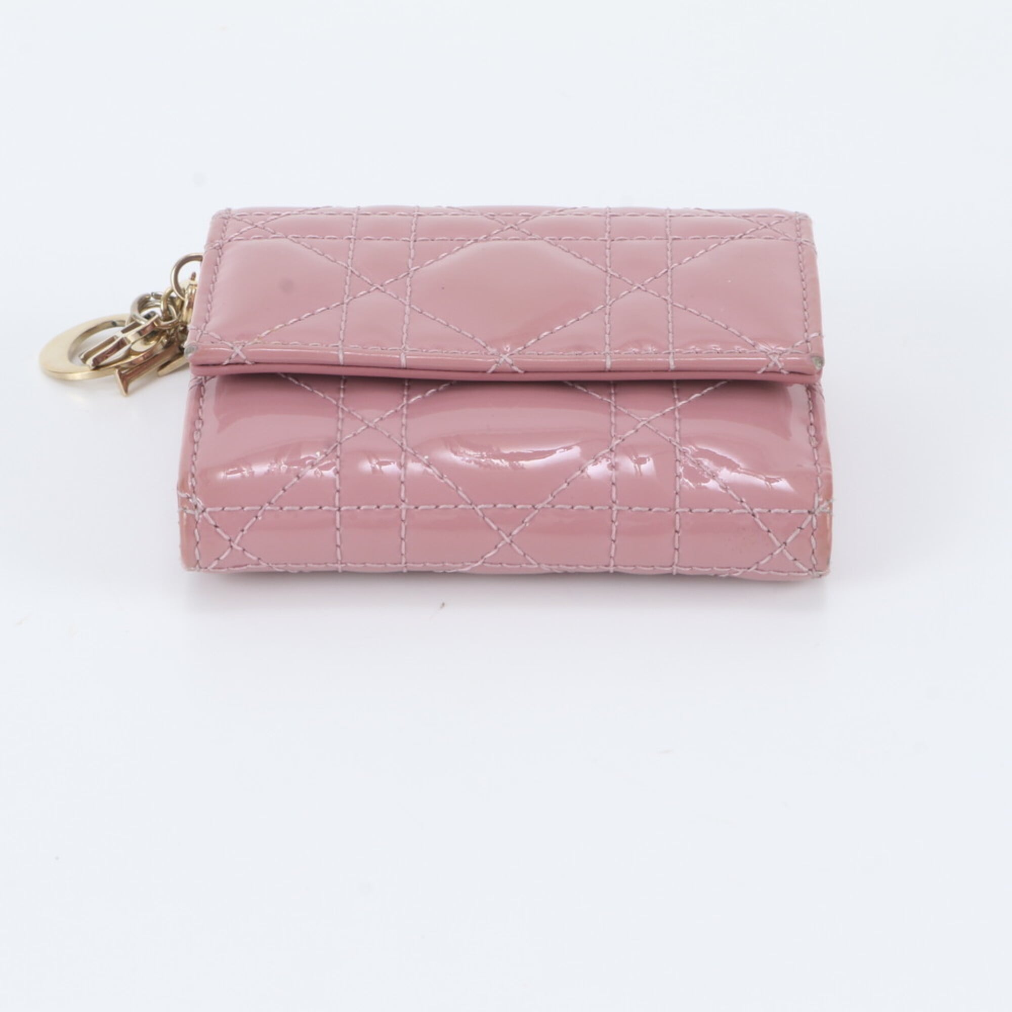 Christian Dior Pink Leather Wallet (Tri-Fold) (Pre-Owned)