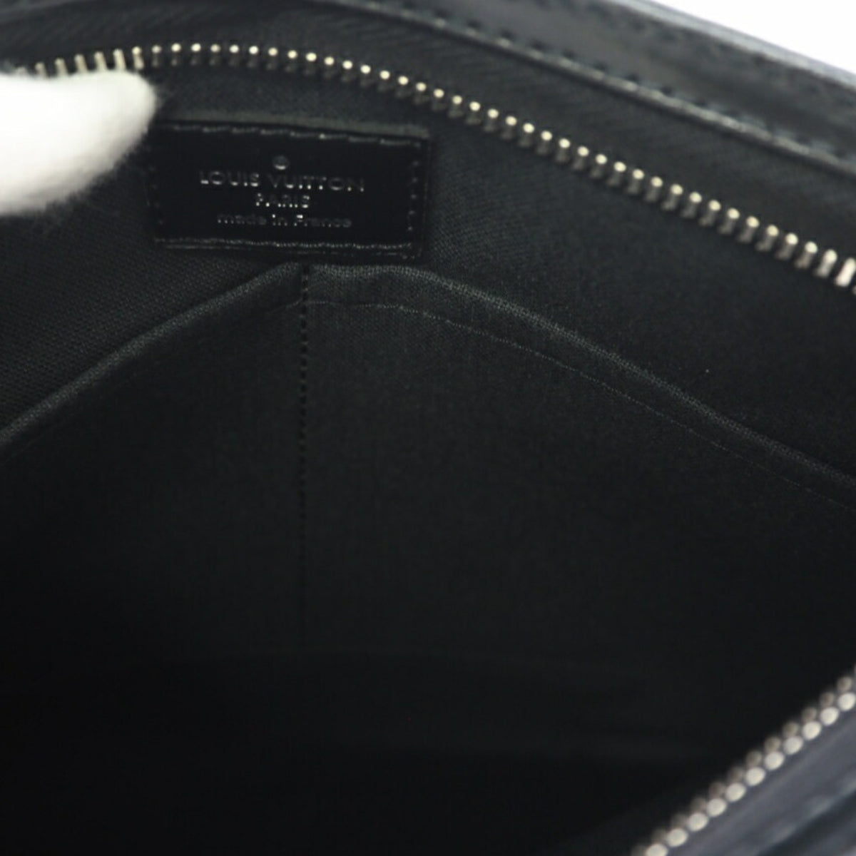 Louis Vuitton Black Gray Coated Canvas Shoulder Bag (Pre-Owned)