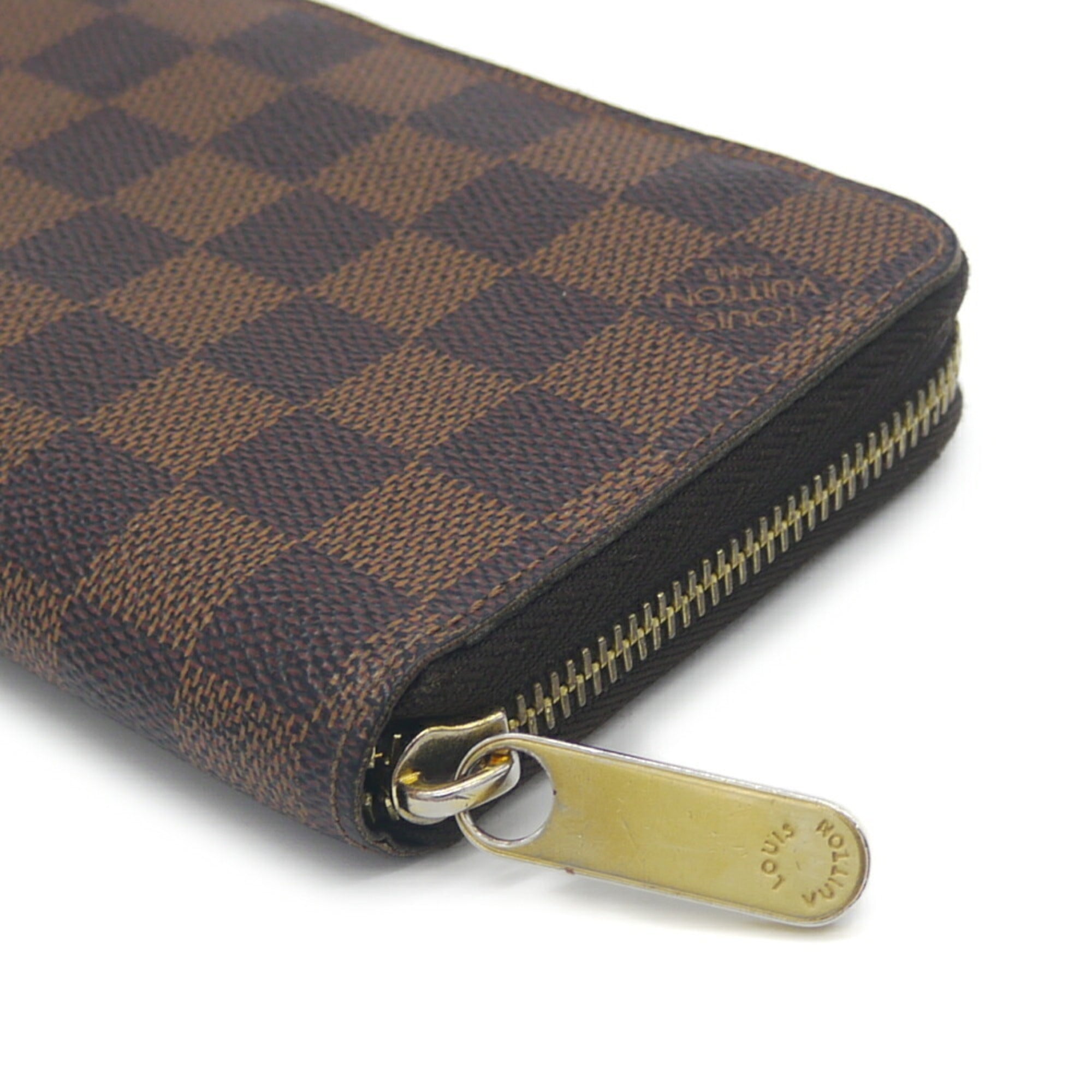 Louis Vuitton Brown Damier Canvas Long Wallet (Bi-Fold) (Pre-Owned)