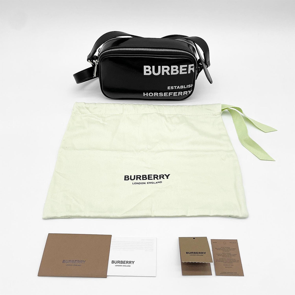 Burberry Black Coated Canvas Shoulder Bag (Pre-Owned)