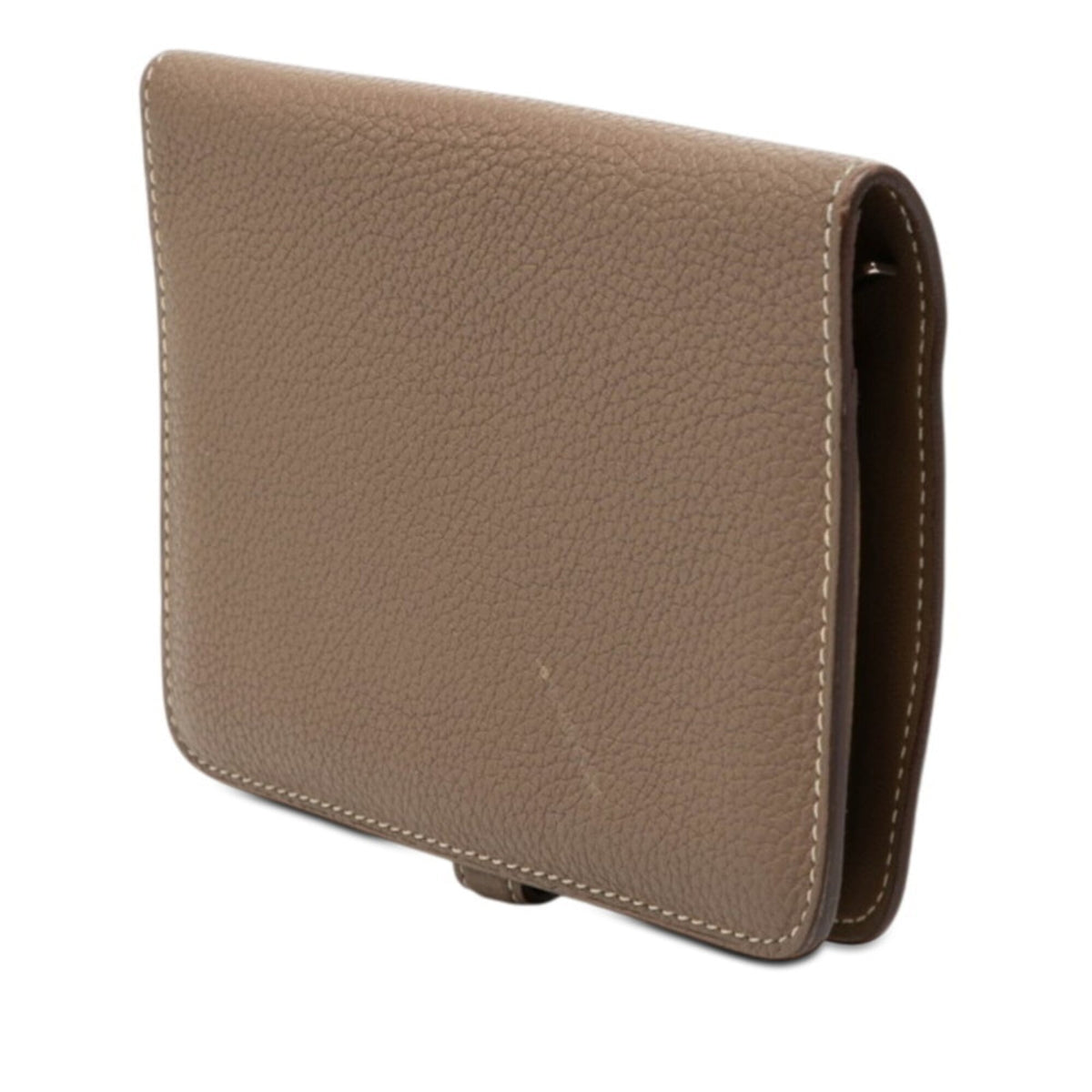 Hermes Etoupe Gray Grayish Togo Leather Wallet (Bi-Fold) (Pre-Owned)