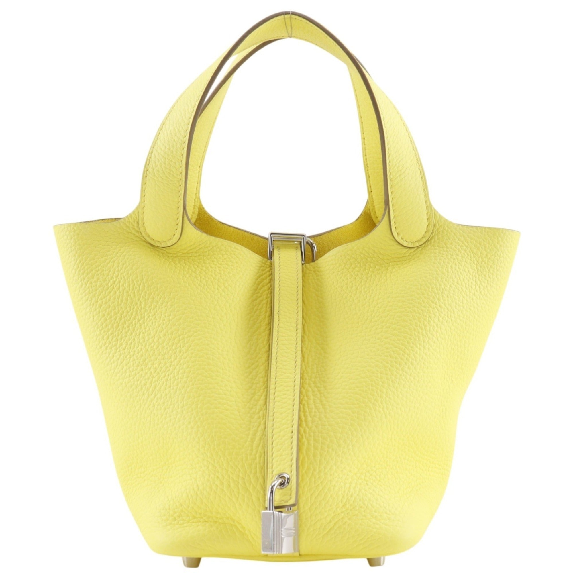 Hermes Taurillon Clemence Leather Handbag (Pre-Owned)