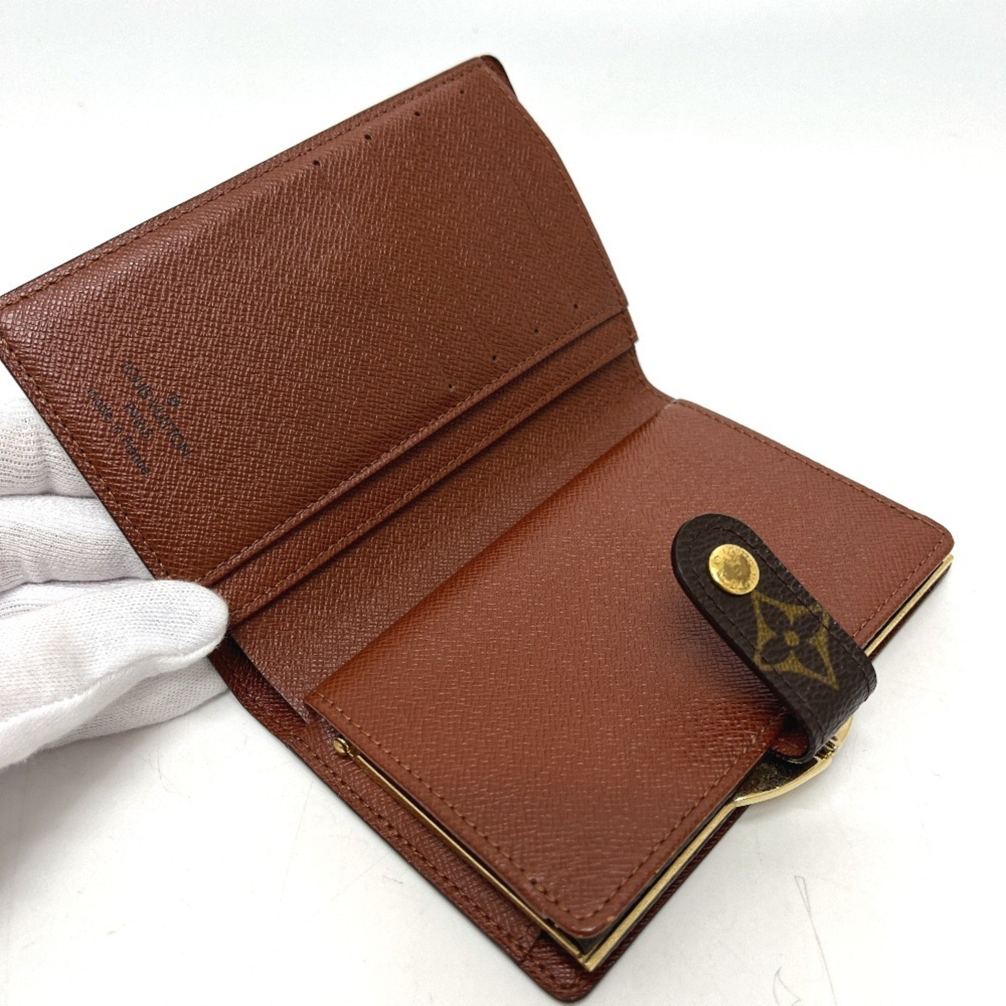 Louis Vuitton Brown Monogram Canvas Wallet (Bi-Fold) (Pre-Owned)