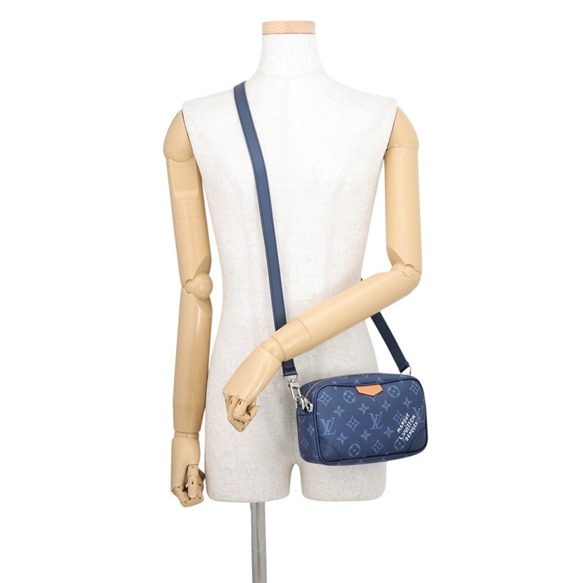 Louis Vuitton Monogram Blue Monogram Handbag Shoulder Bag (Pre-Owned)
