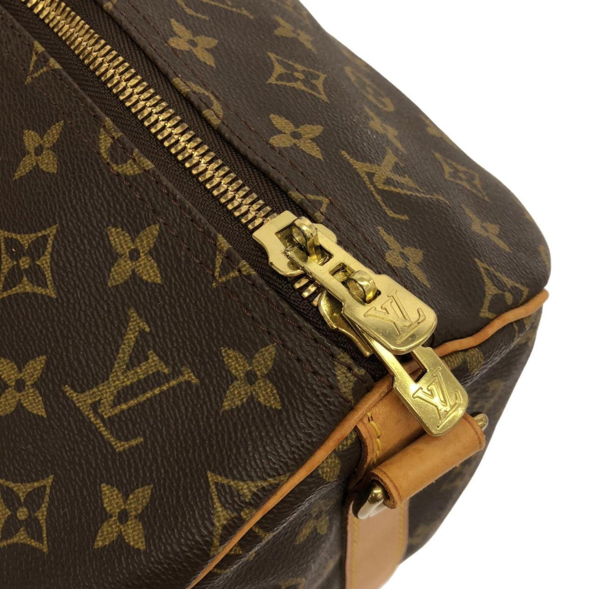 Louis Vuitton Marron Coated Canvas Boston Bag (Pre-Owned)