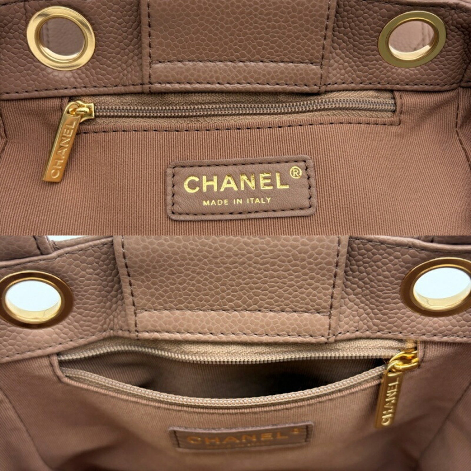 Chanel Brown Leather Shoulder Bag (Pre-Owned)