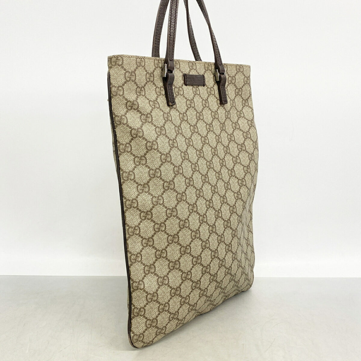 Gucci Beige Brown Pvc Handbag (Pre-Owned)