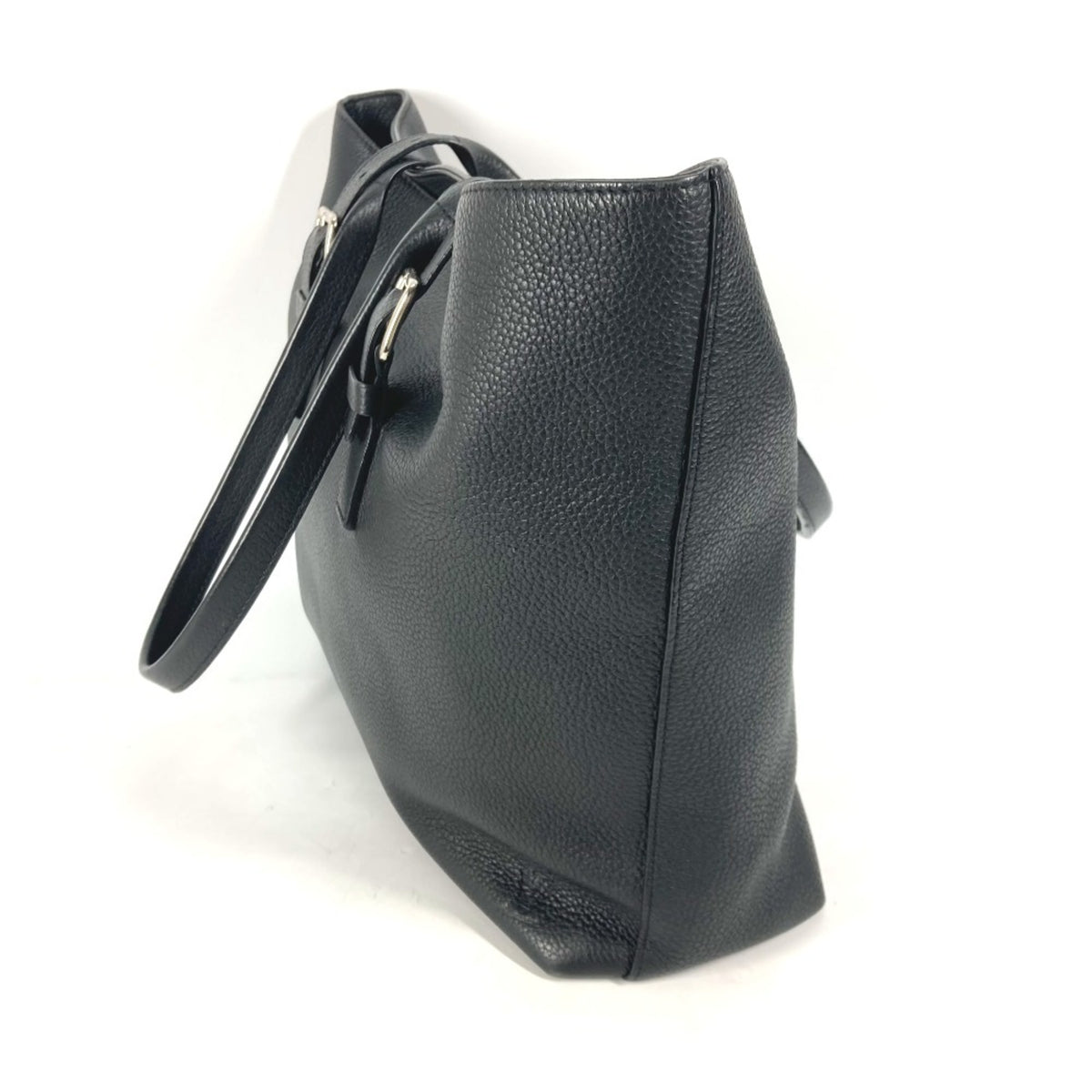 Louis Vuitton Black Noir Leather Shoulder Bag Tote Bag (Pre-Owned)