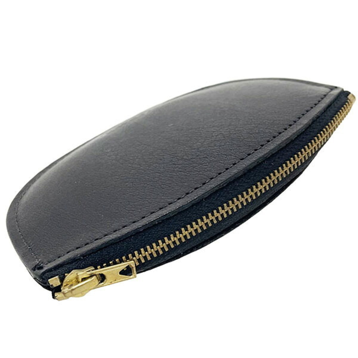 Coach Black Leather Coin Purse/Coin Case (Pre-Owned)
