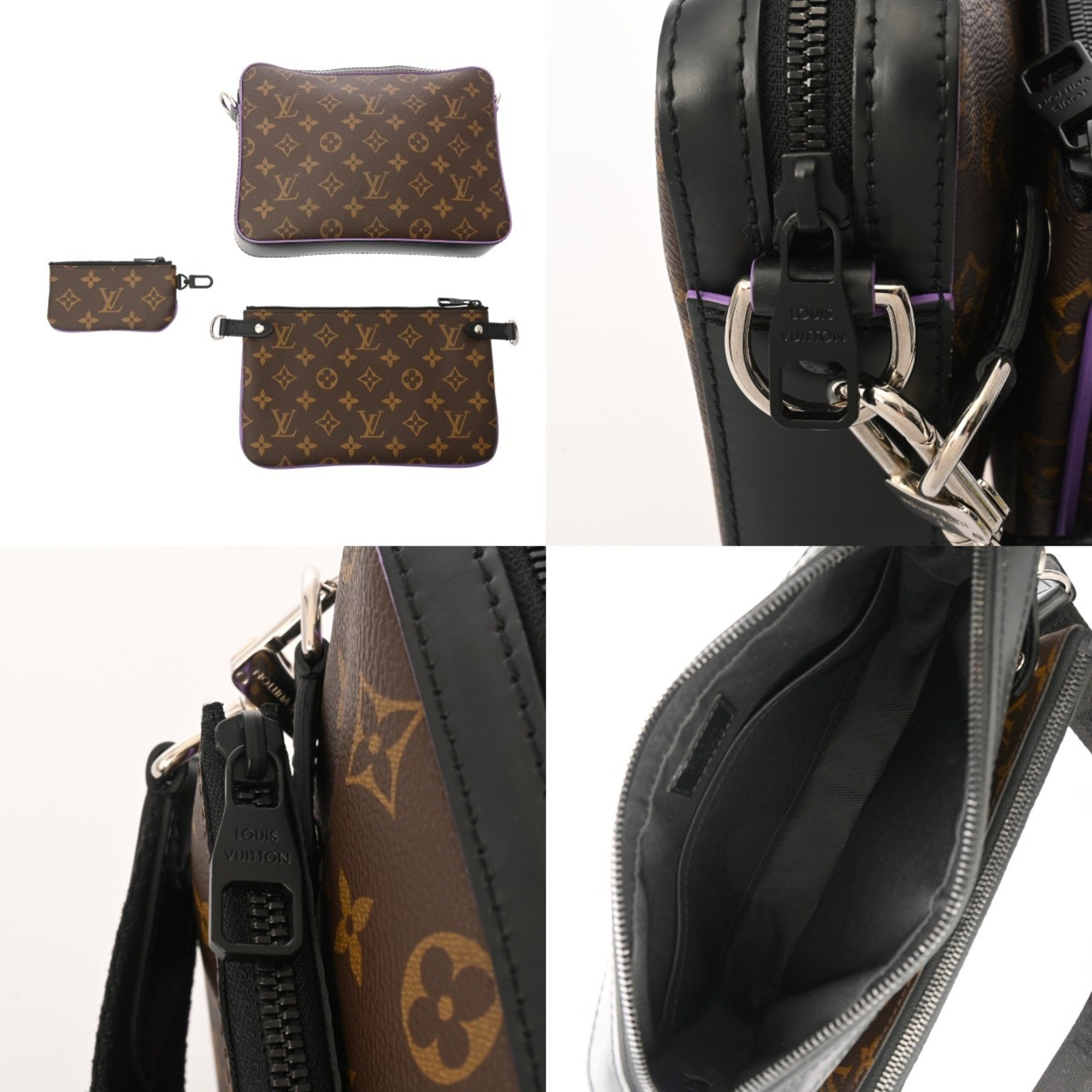 Louis Vuitton Purple Monogram Shoulder Bag (Pre-Owned)