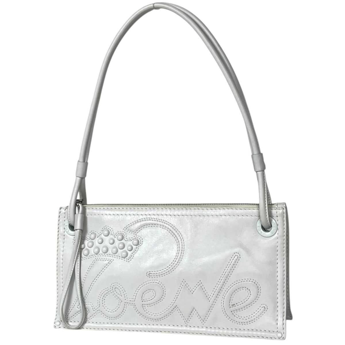 Loewe White Leather Tote Bag (Pre-Owned)