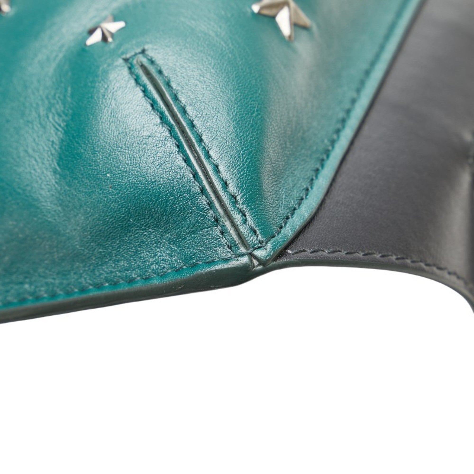 Jimmy Choo Black Green Leather Sling Bag (Pre-Owned)