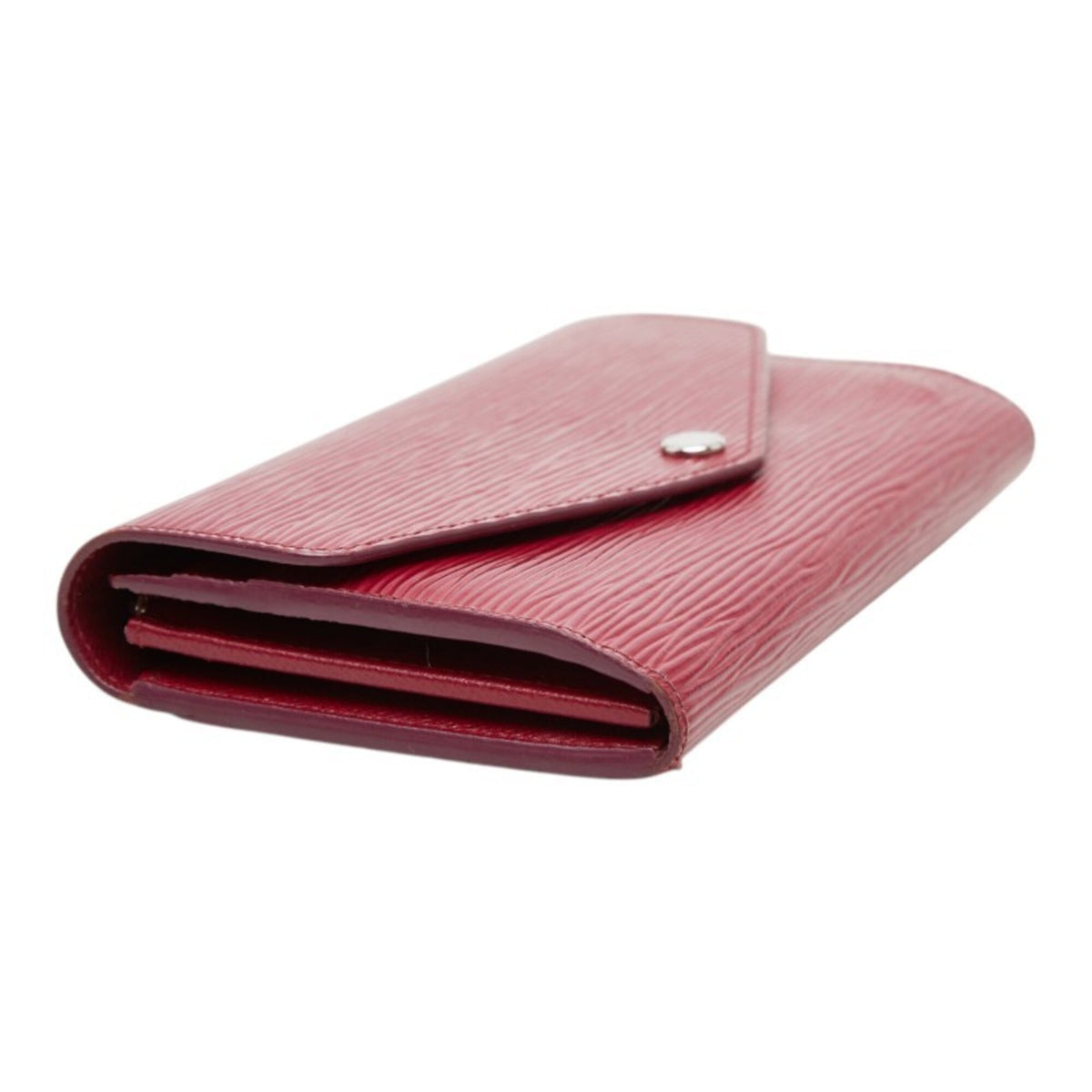 Louis Vuitton Fuchsia Pink Leather Long Wallet (Bi-Fold) (Pre-Owned)
