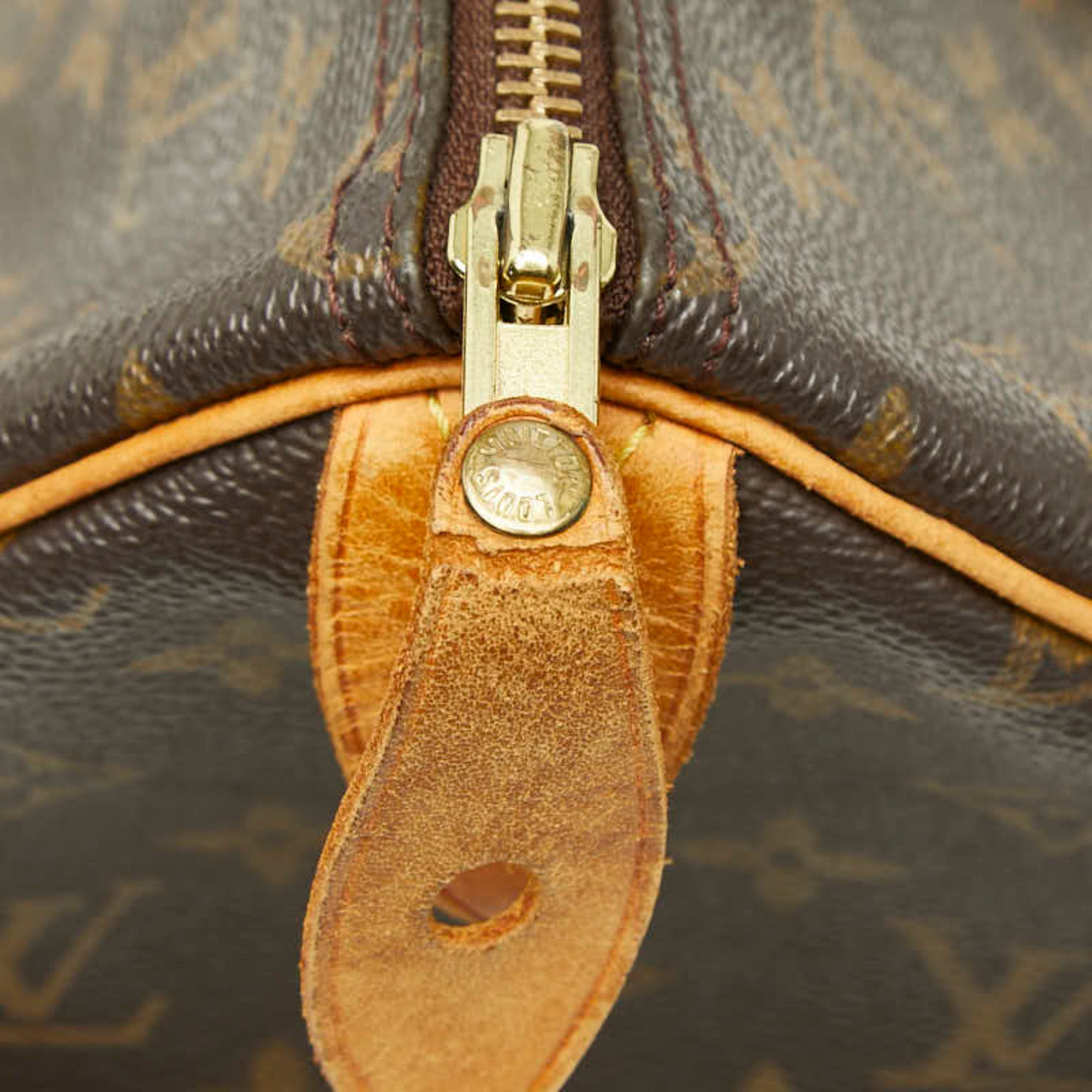 Louis Vuitton Brown Pvc Leather Boston Bag Handbag (Pre-Owned)