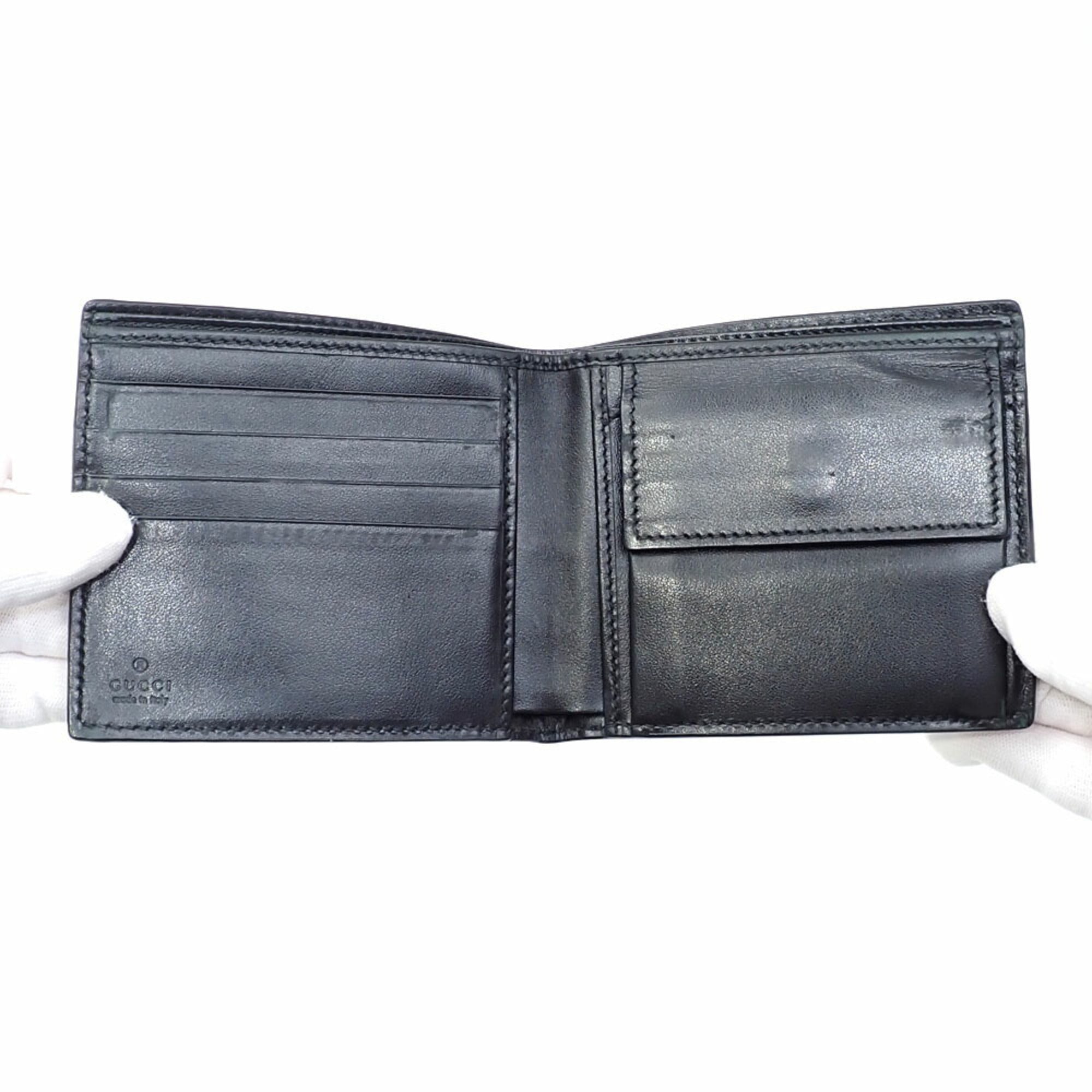 Gucci Black Leather Wallet (Bi-Fold) (Pre-Owned)