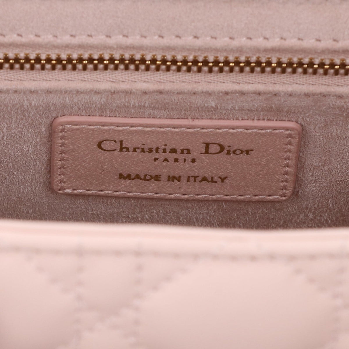 Christian Dior Pink Beige Leather Handbag (Pre-Owned)