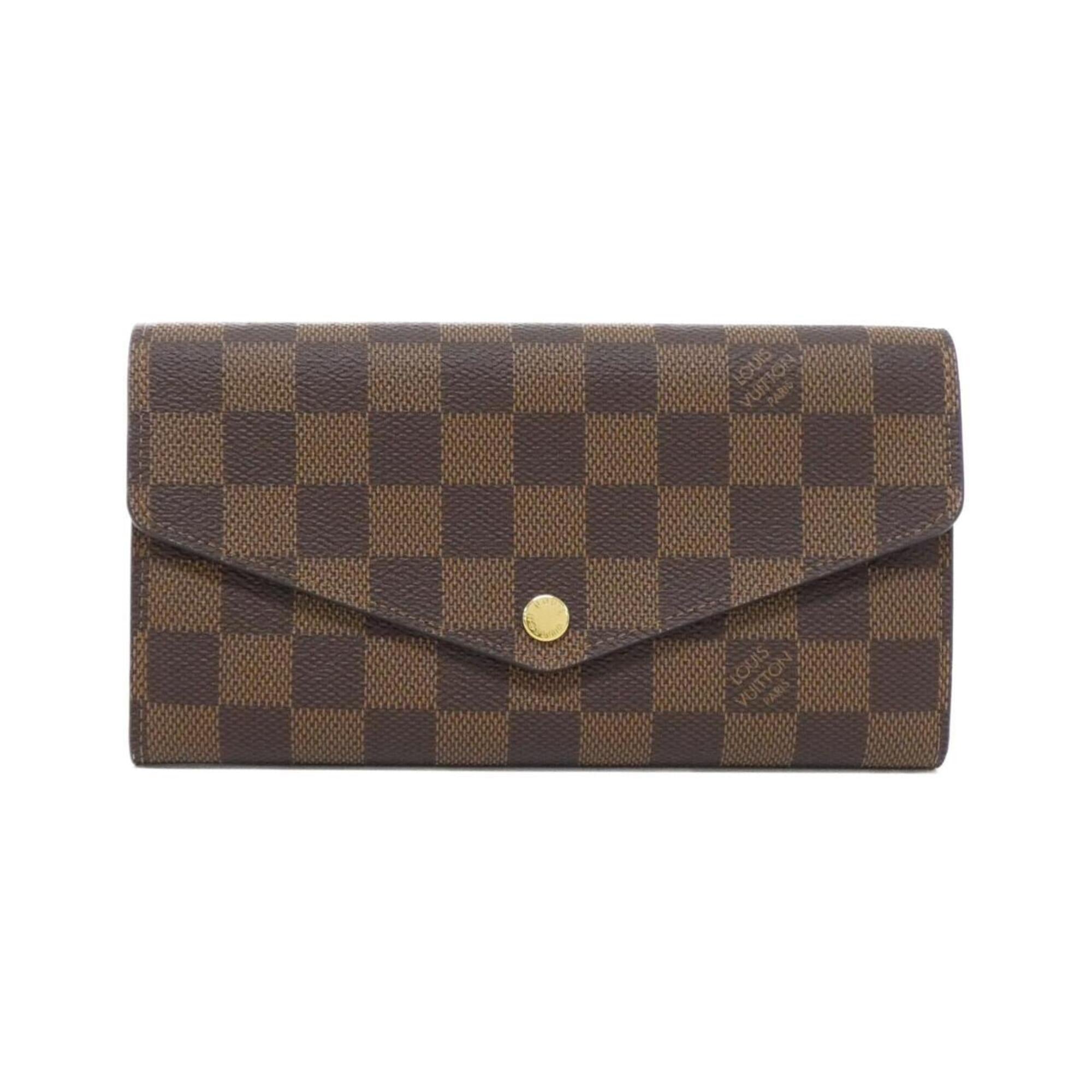 Louis Vuitton Ebene Coated Canvas Long Wallet (Bi-Fold) (Pre-Owned)