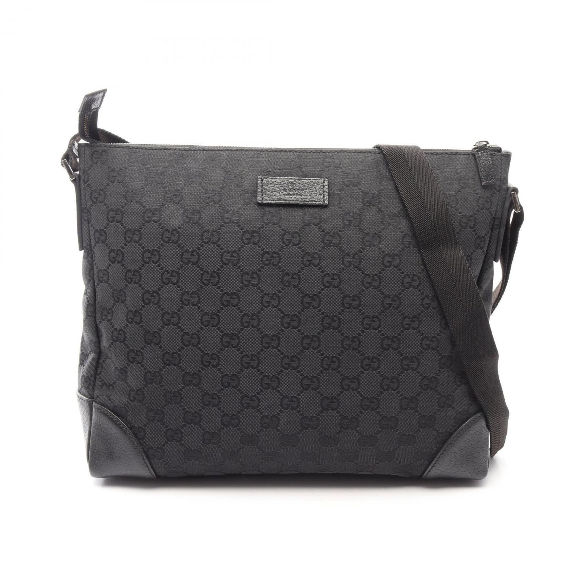 Gucci Gg Canvas Black Gg Canvas Handbag Shoulder Bag (Pre-Owned)