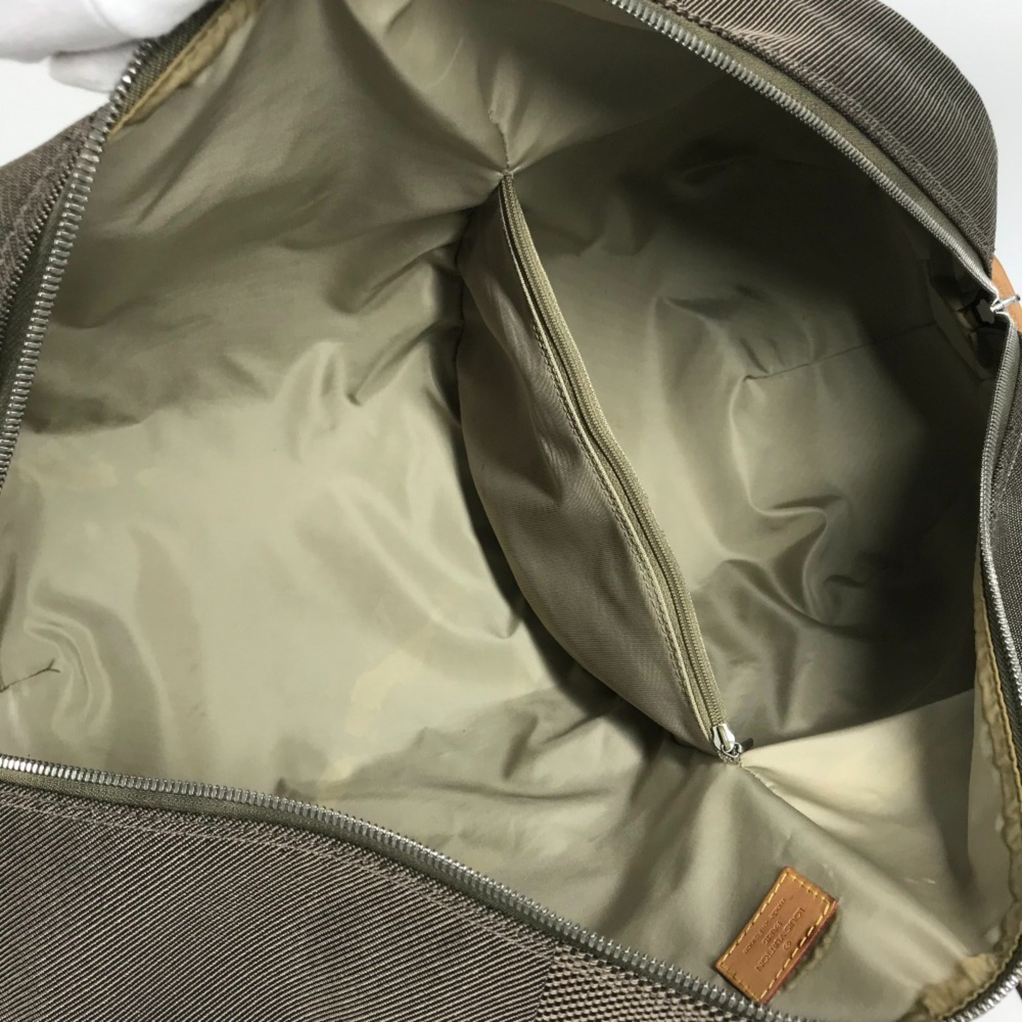 Louis Vuitton Khaki Damier Geant Boston Bag Shoulder Bag (Pre-Owned)