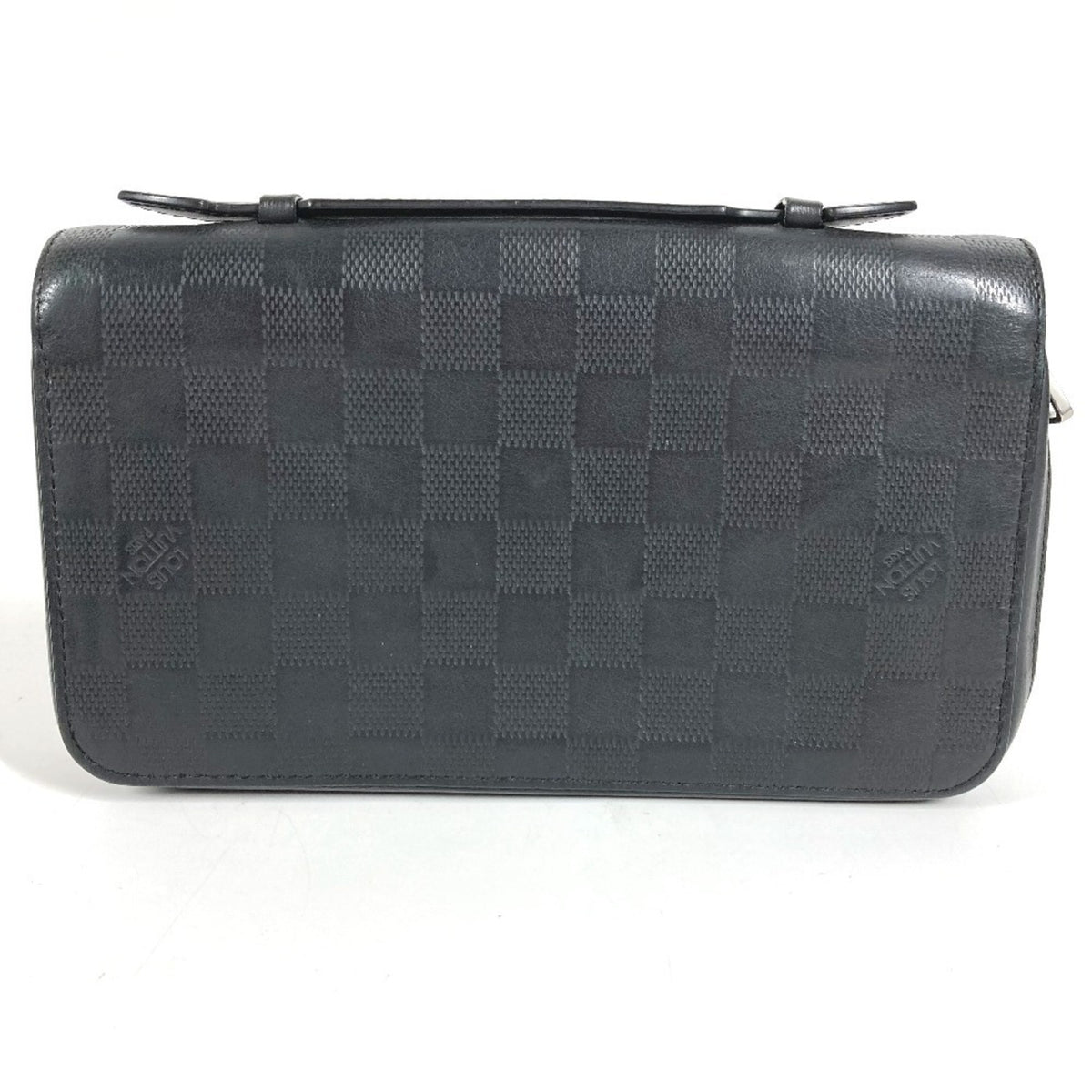 Louis Vuitton Damier Infini Black Damier Infini Long Wallet (Bi-Fold) (Pre-Owned)