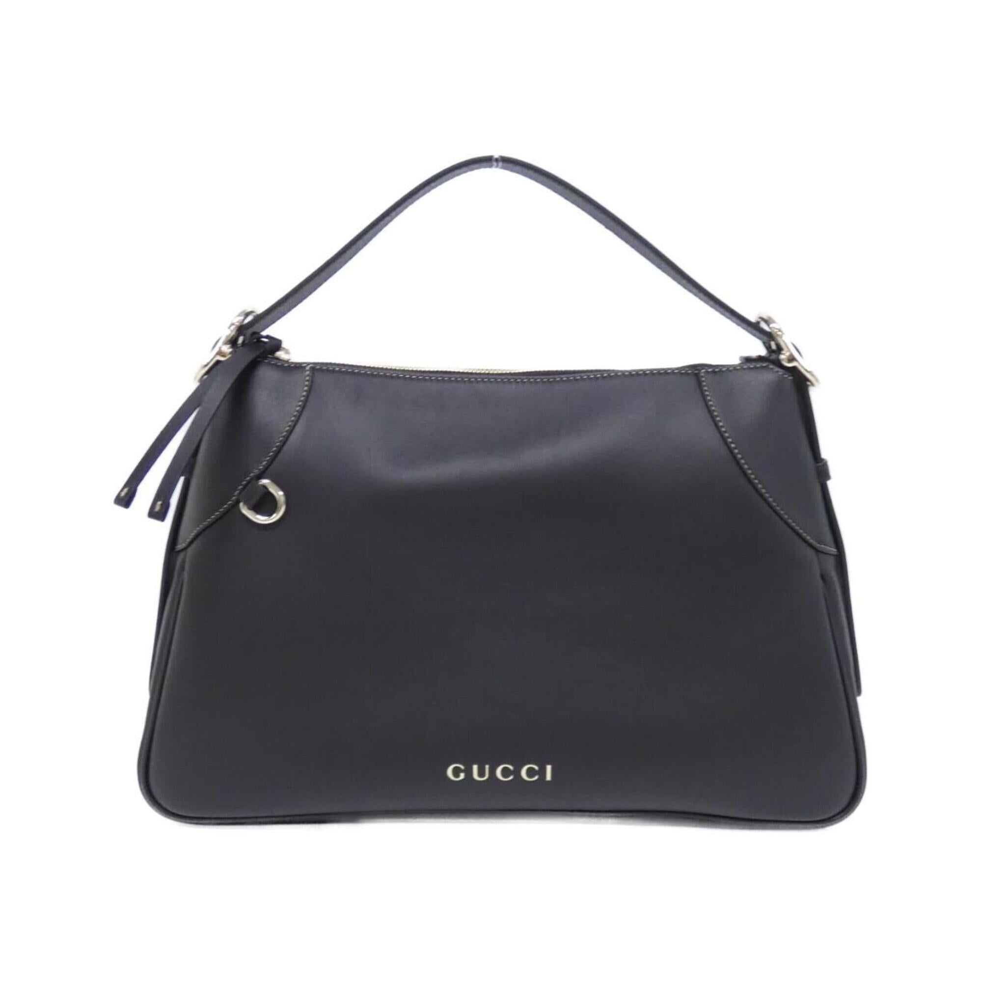 Gucci Black Leather Shoulder Bag (Pre-Owned)